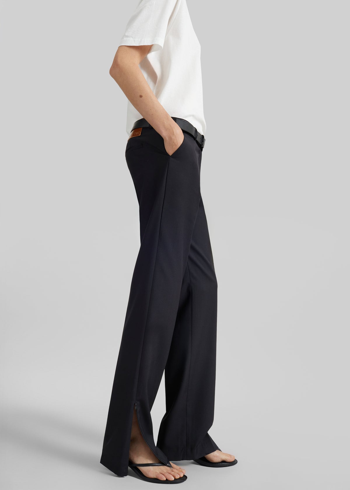 Nantes Straight Trousers - Black - 2