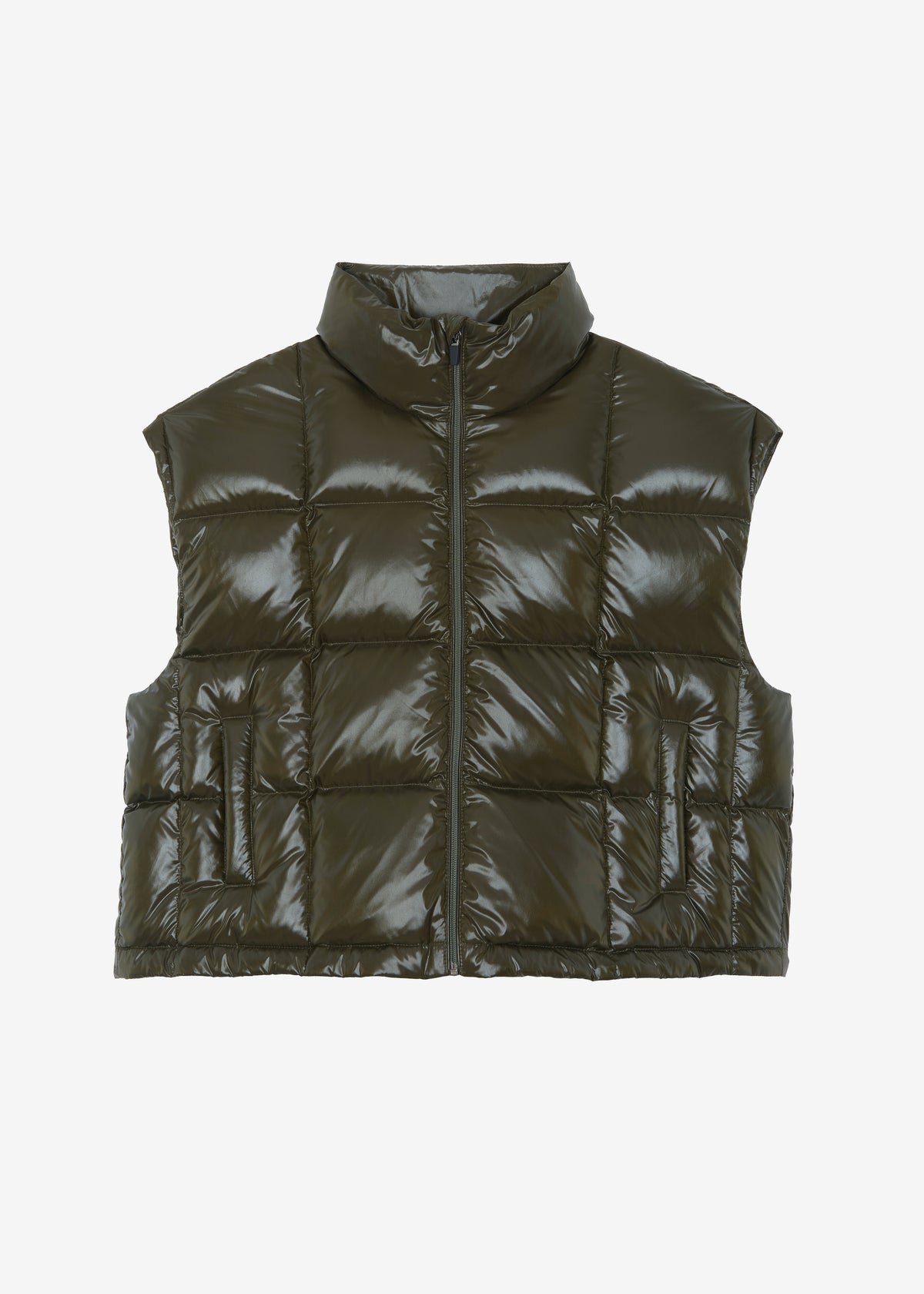 Naomi Puffer Vest - Olive - 7