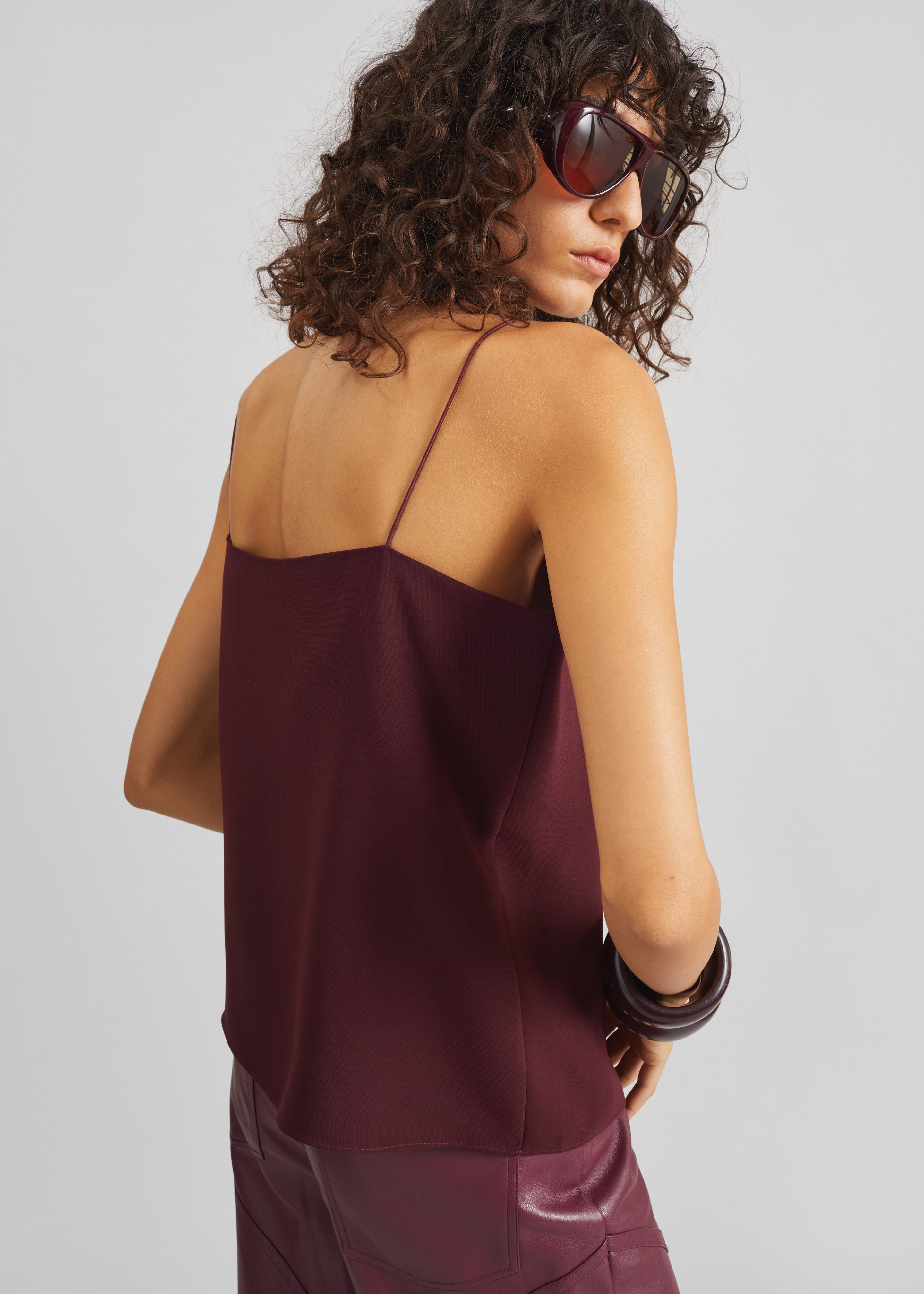 Tessia Boxy Top - Burgundy - 5