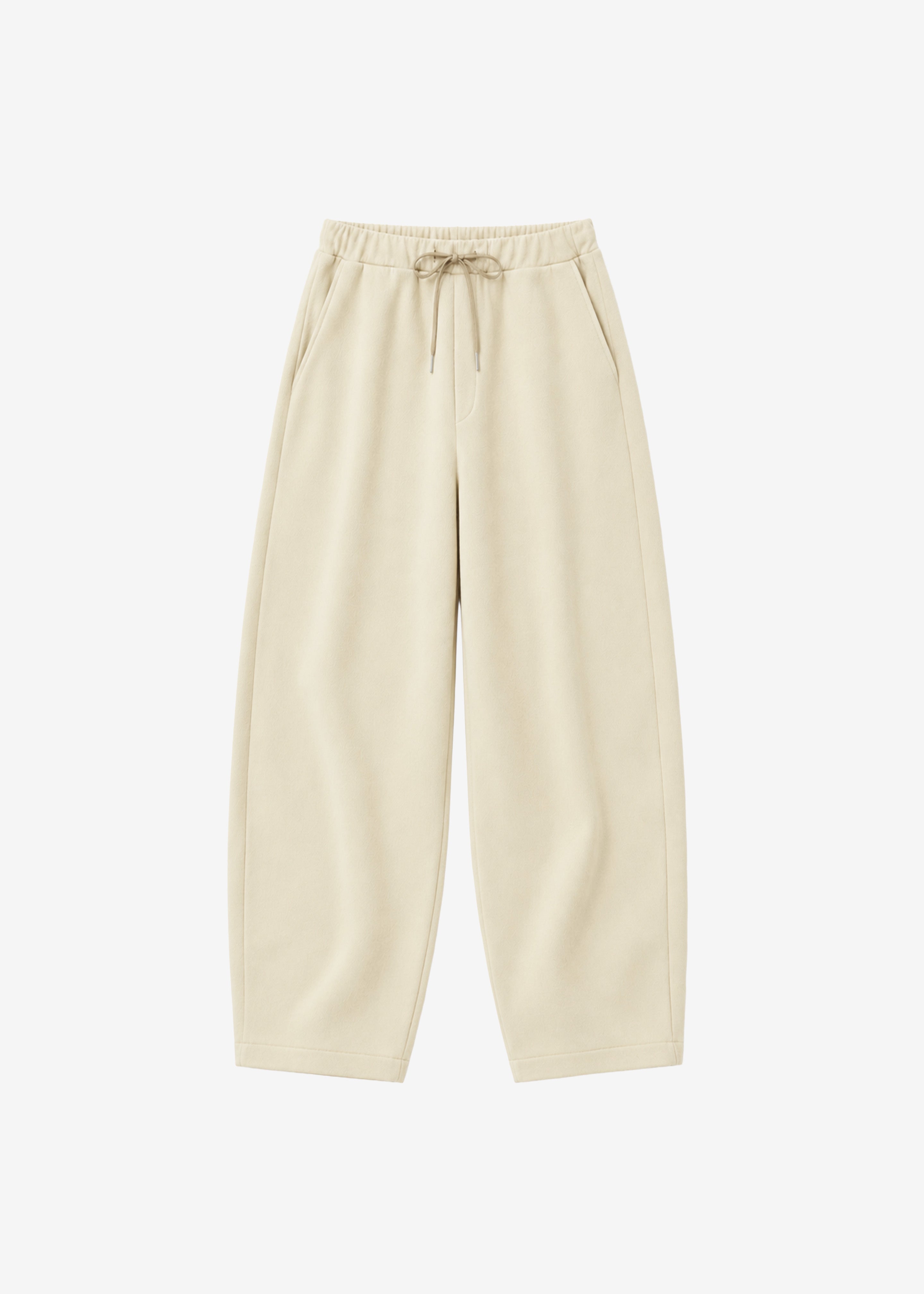 Nas Barrel Leg Sweatpants - Beige - 7