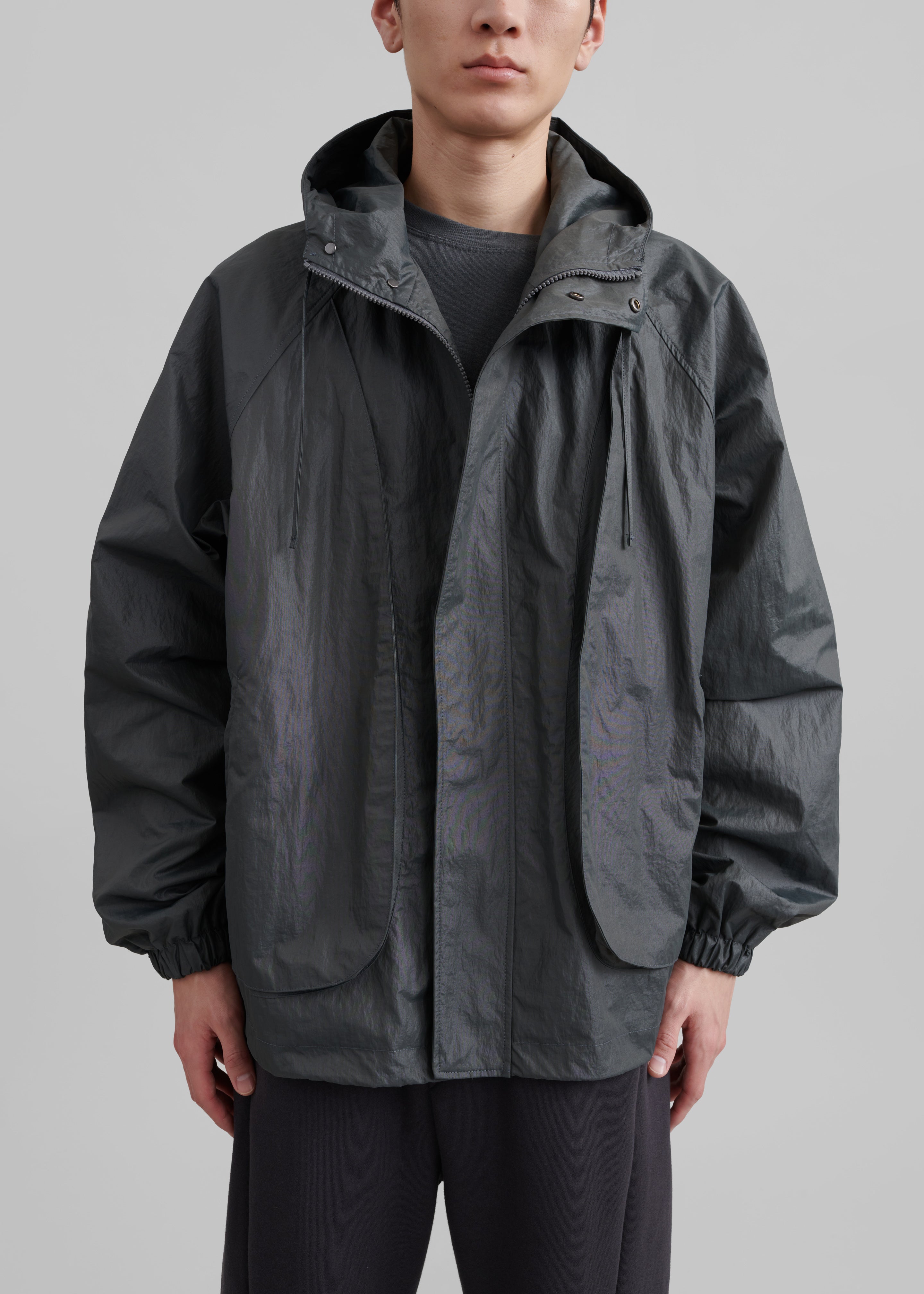 Nate Windbreaker - Charcoal - 4