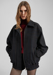 Natick Blouson Jacket - Charcoal Multi Stripe