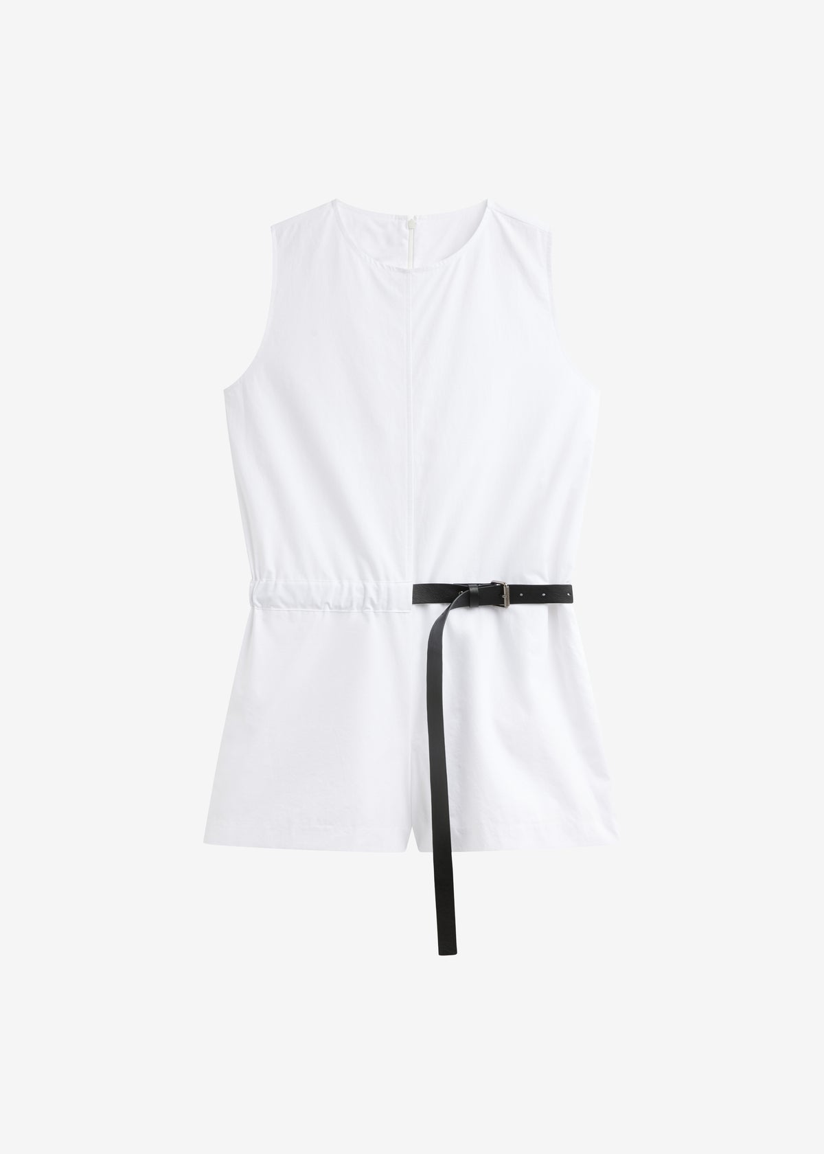 Naxos Belted Romper - White - 7