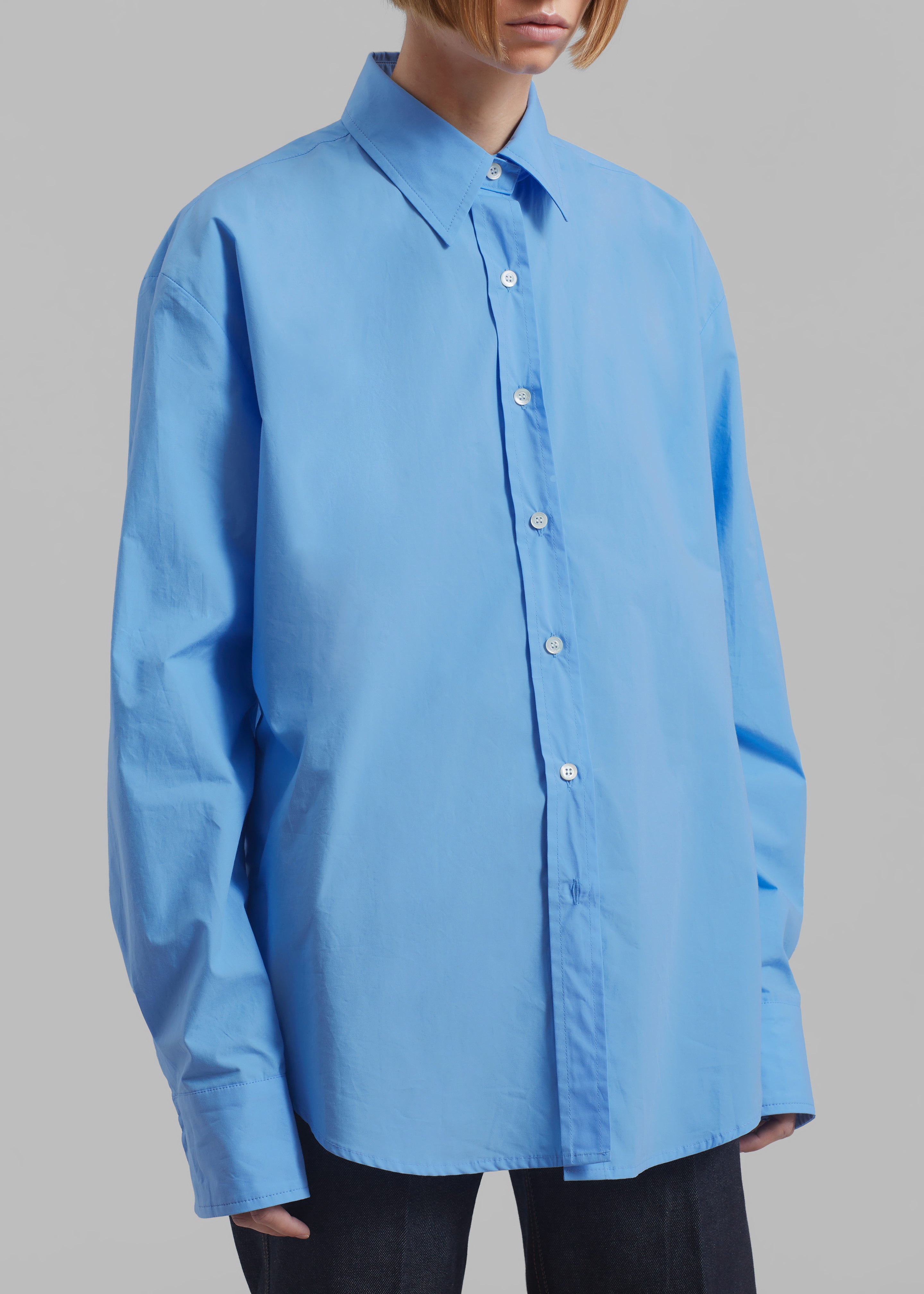 Neil Button Up Shirt - Blue - 5