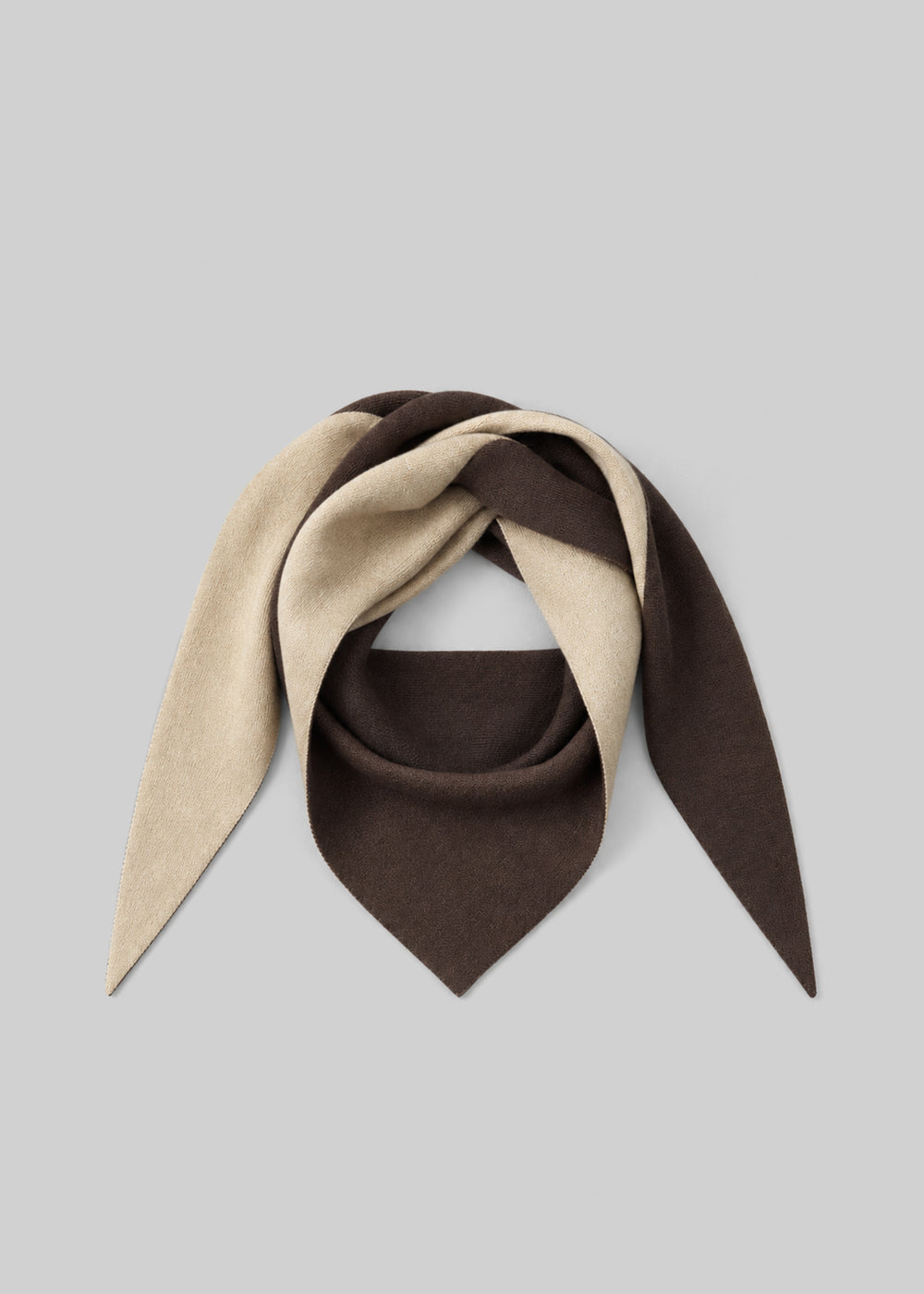 Nella Reversible Scarf - Beige/Brown - 1
