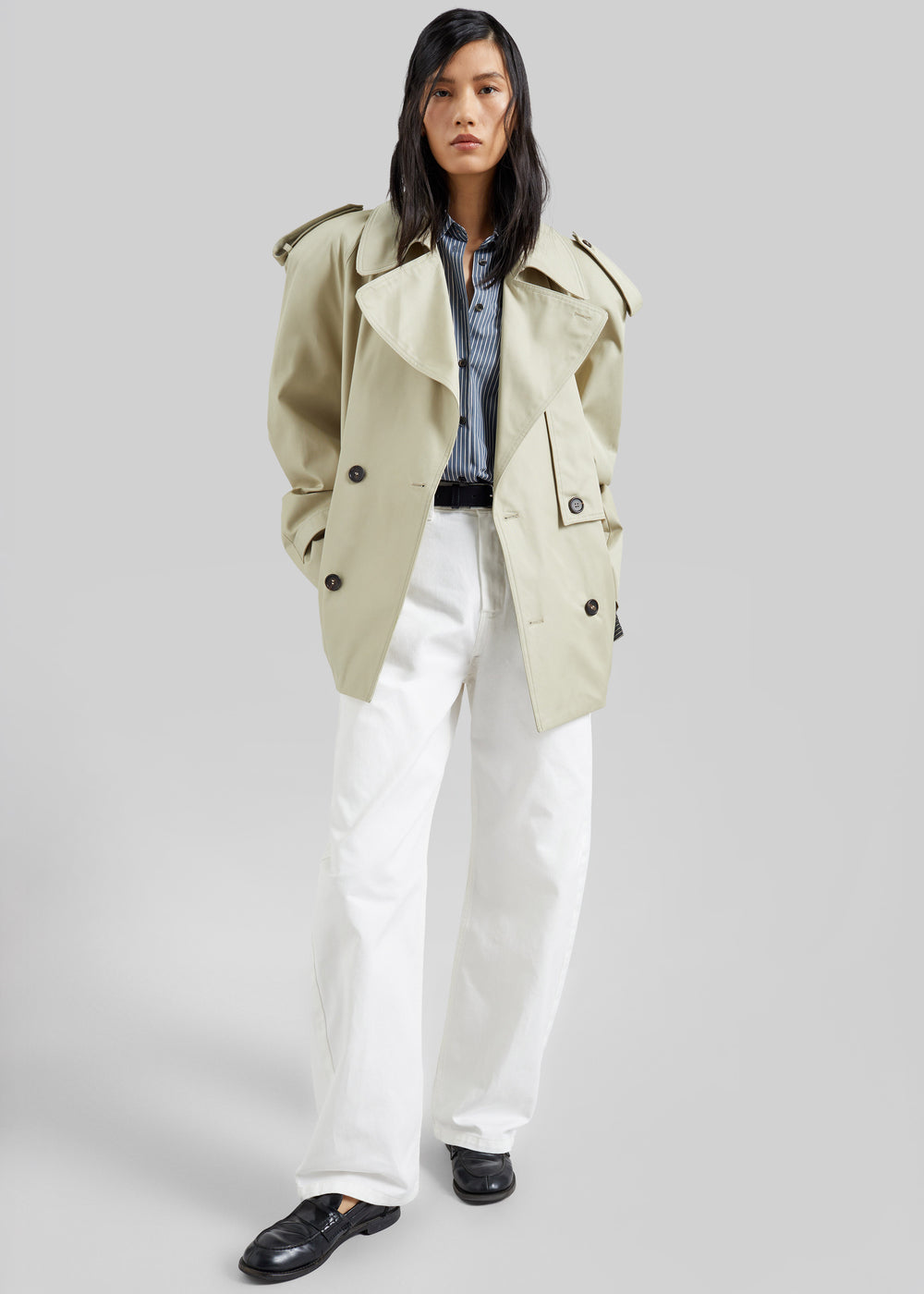 Nelton Barrel Leg Jeans - White