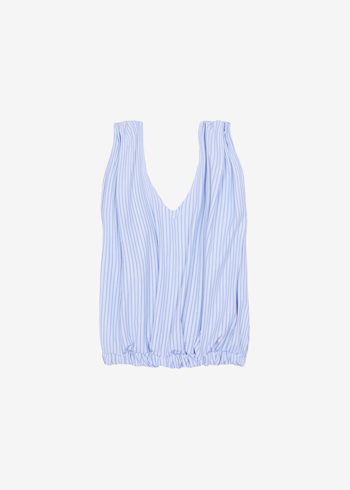 Nema Twisted Balloon Top - Blue Stripe - 8