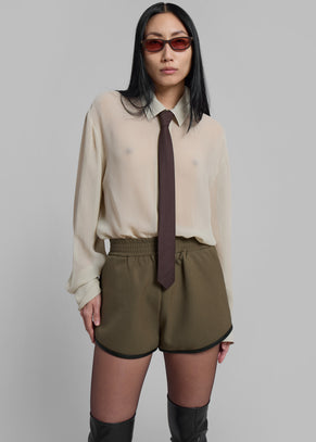 Neri Mini Shorts - Khaki