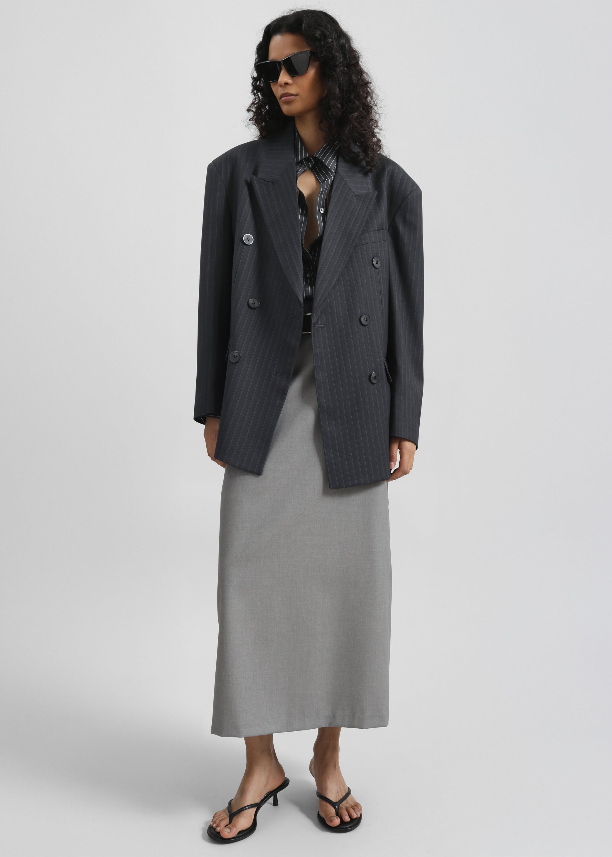 Shop the look image for Neris Pencil Skirt - Grey