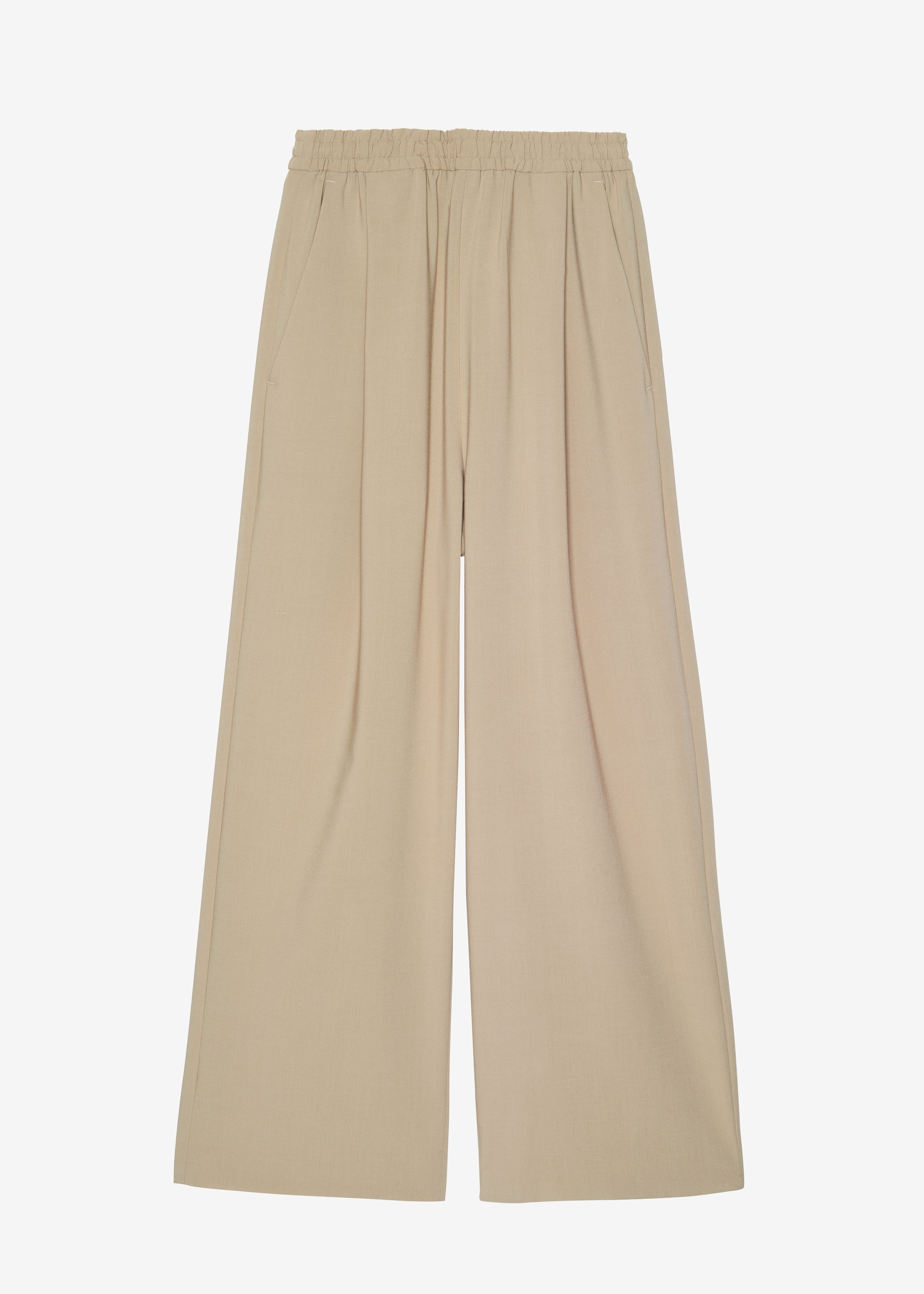 Neva Wide Trousers - Beige - 14