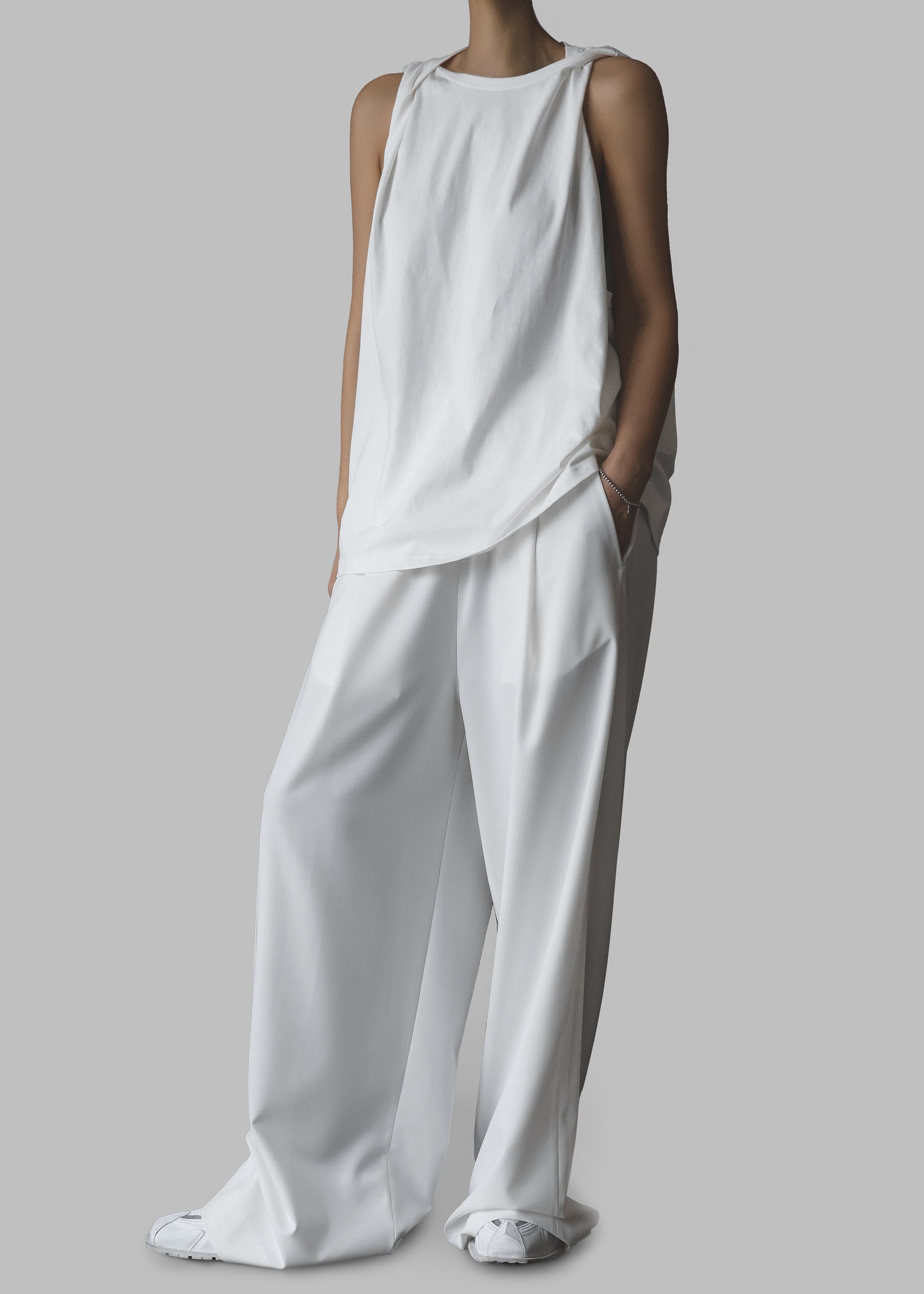 Neva Wide Trousers - White - 2