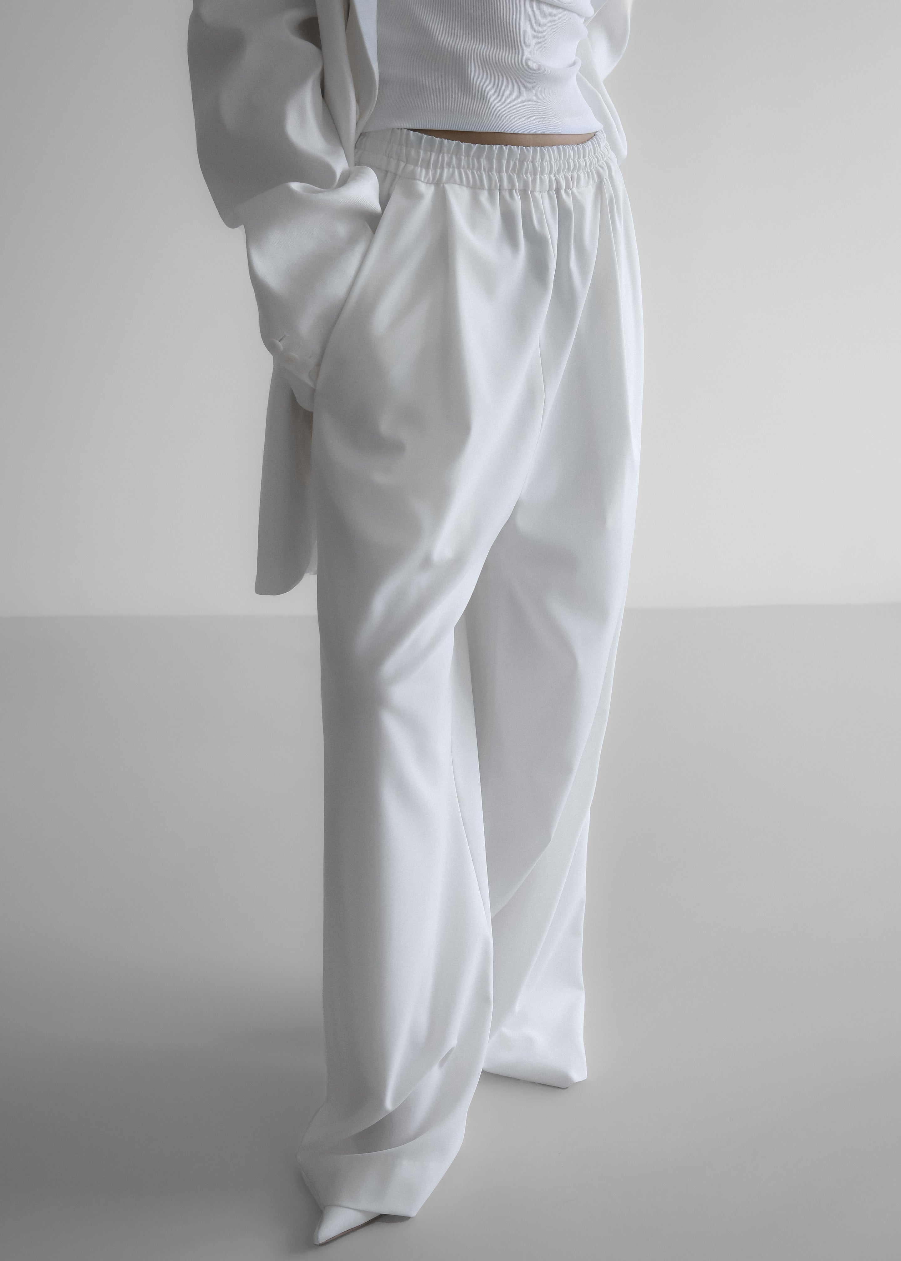 Neva Wide Trousers - White - 10