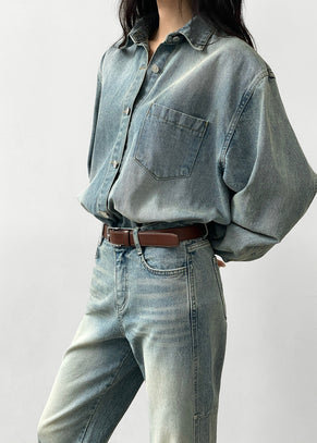 Nevada Denim Shirt - Light Wash