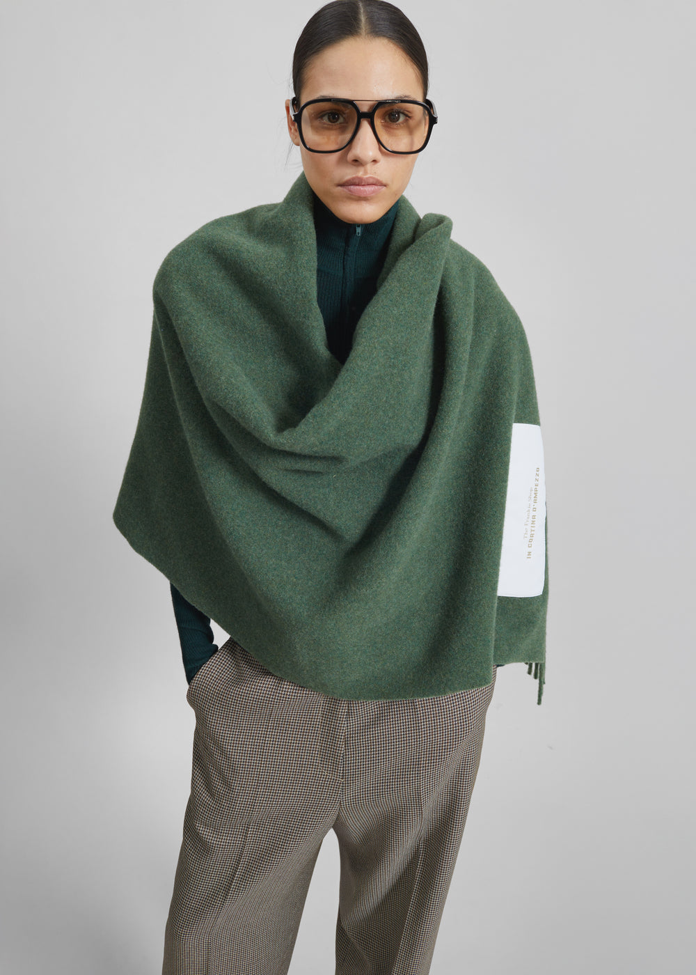 Nevea Wool Throw Blanket - Sage