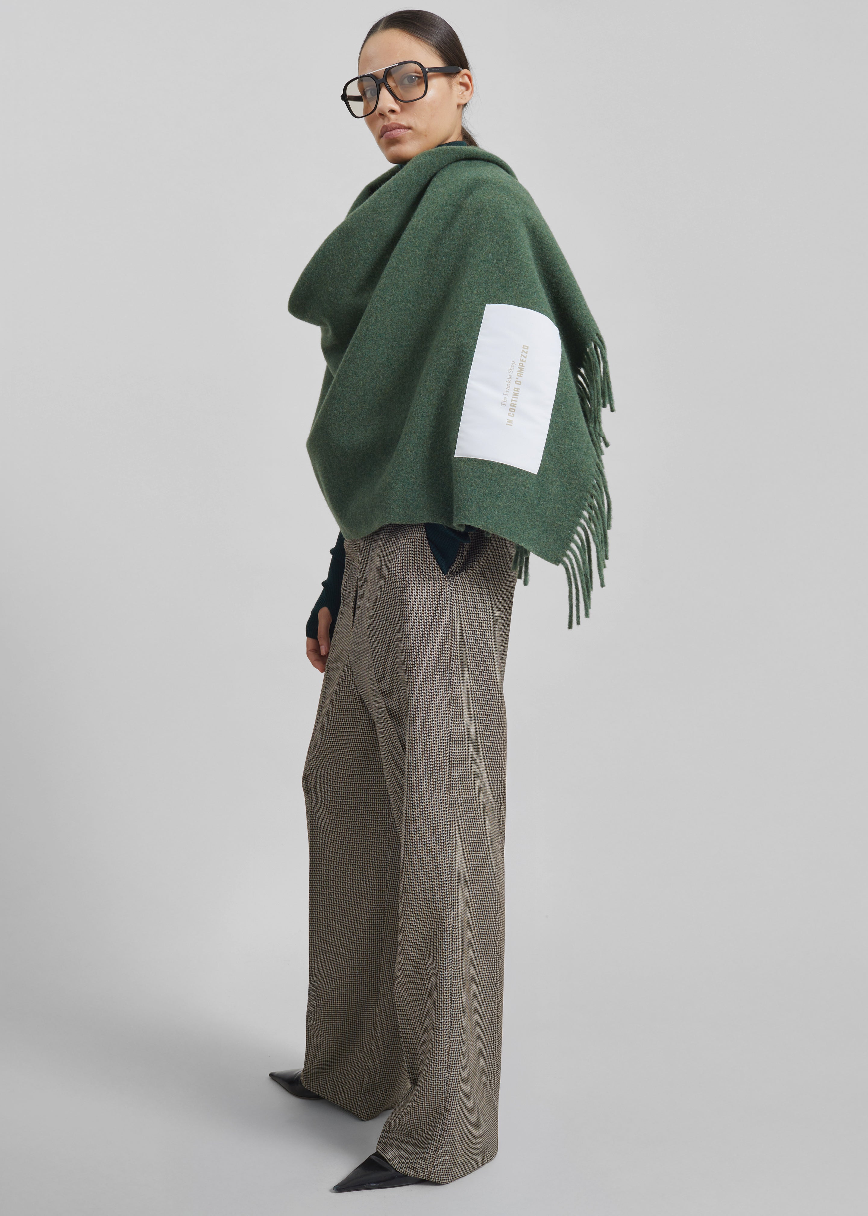 Nevea Wool Throw Blanket - Sage - 2