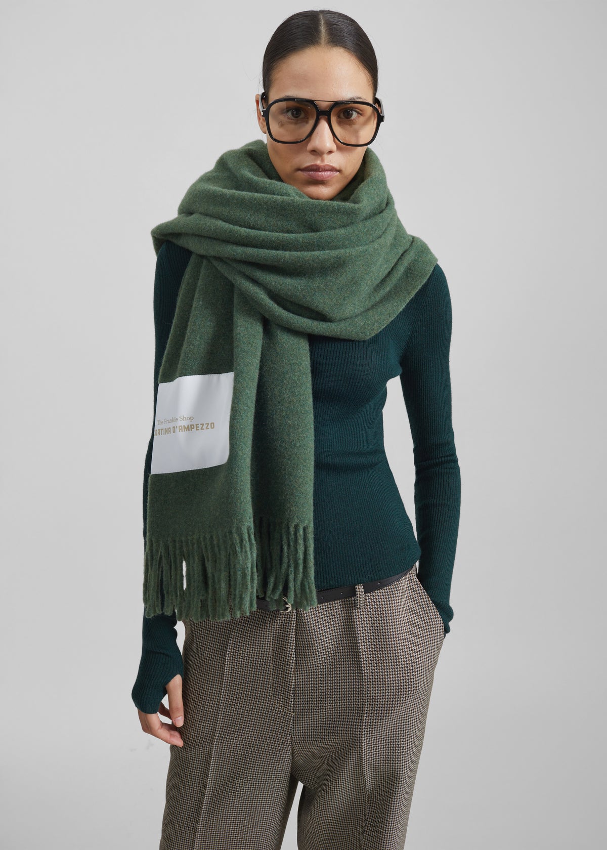 Nevea Wool Throw Blanket - Sage - 4