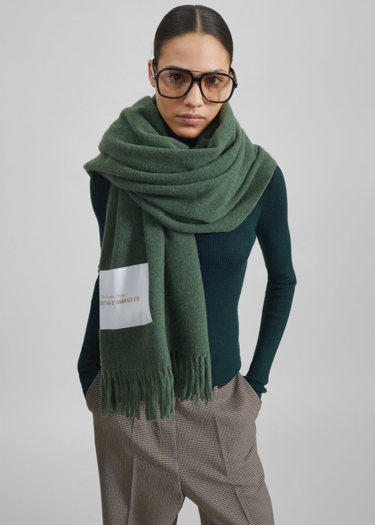 Nevea Wool Throw Blanket - Sage - 5