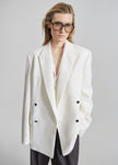 Newark Double Breasted Blazer - Ivory