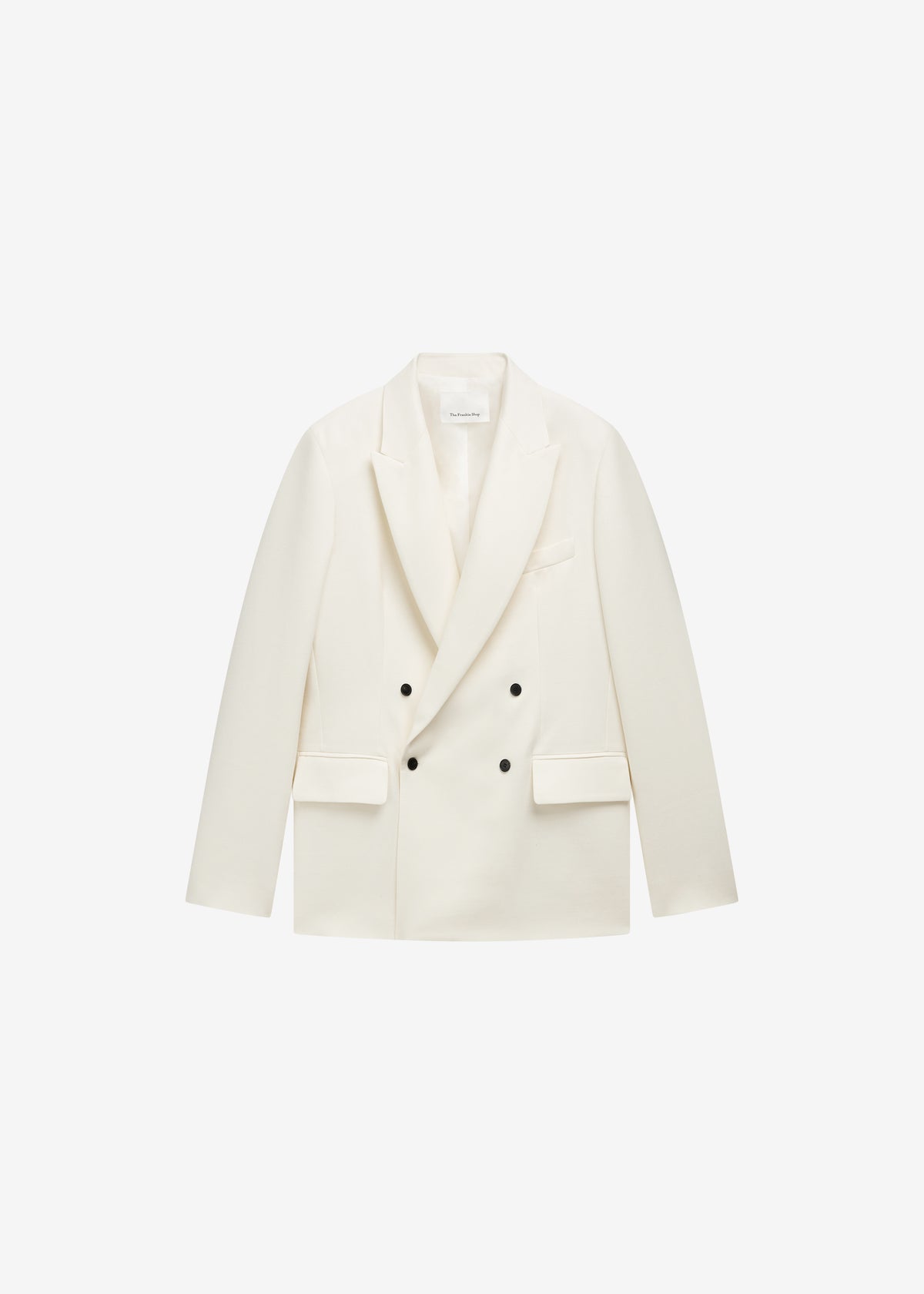 Newark Double Breasted Blazer - Ivory - 11