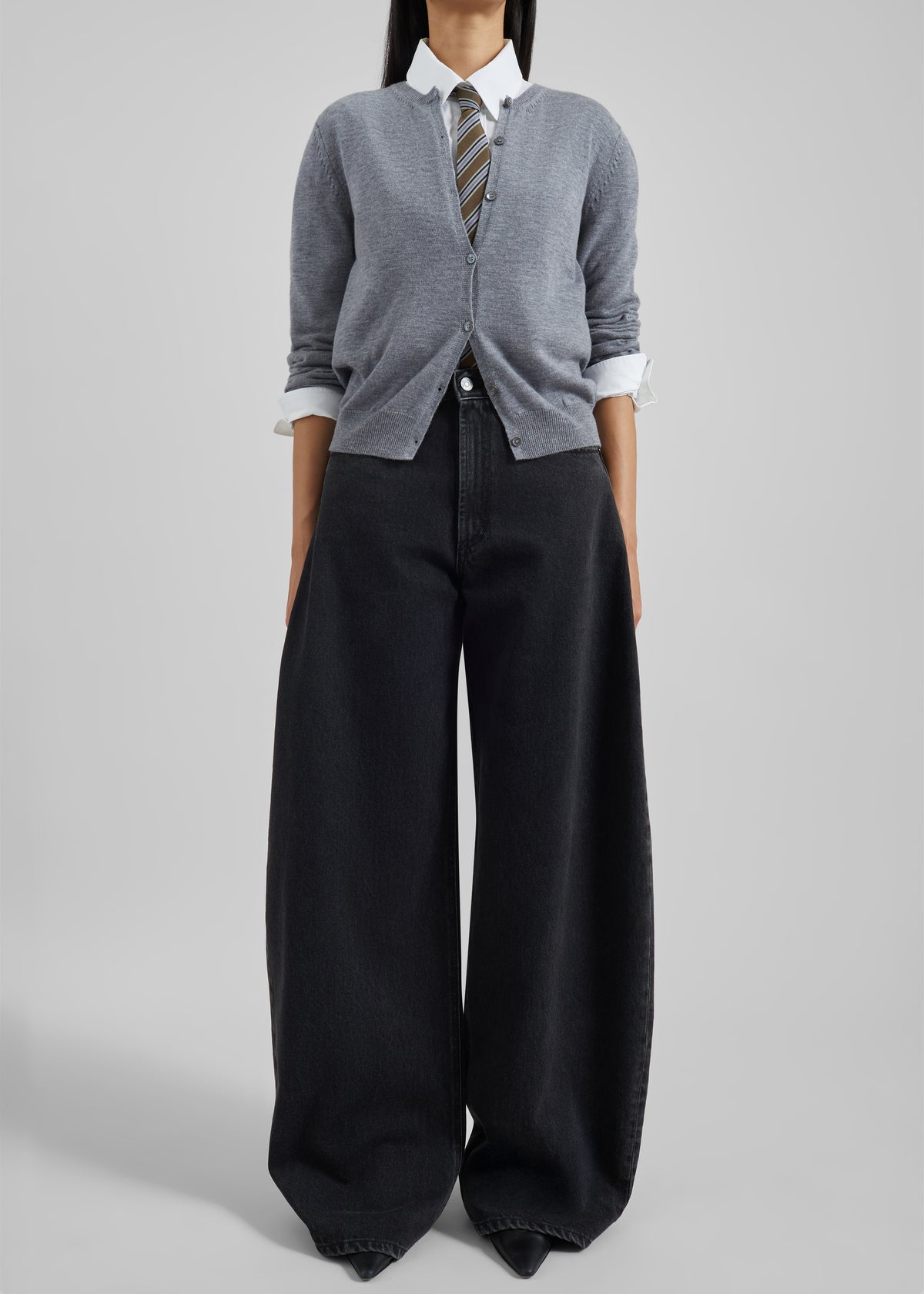 Nick Barrel Leg Jeans - Black Wash - 4