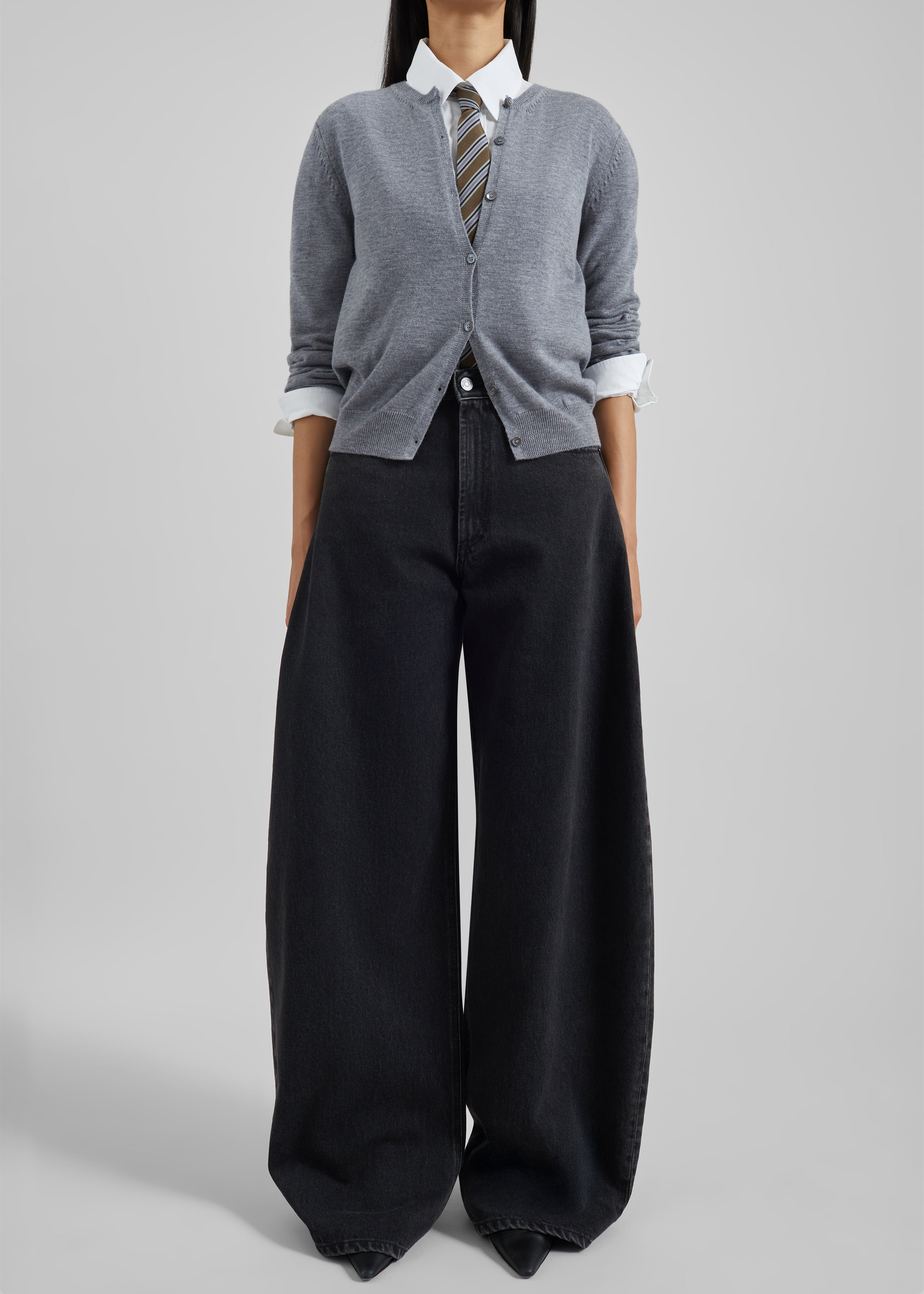 Nick Barrel Leg Jeans - Black Wash - 4