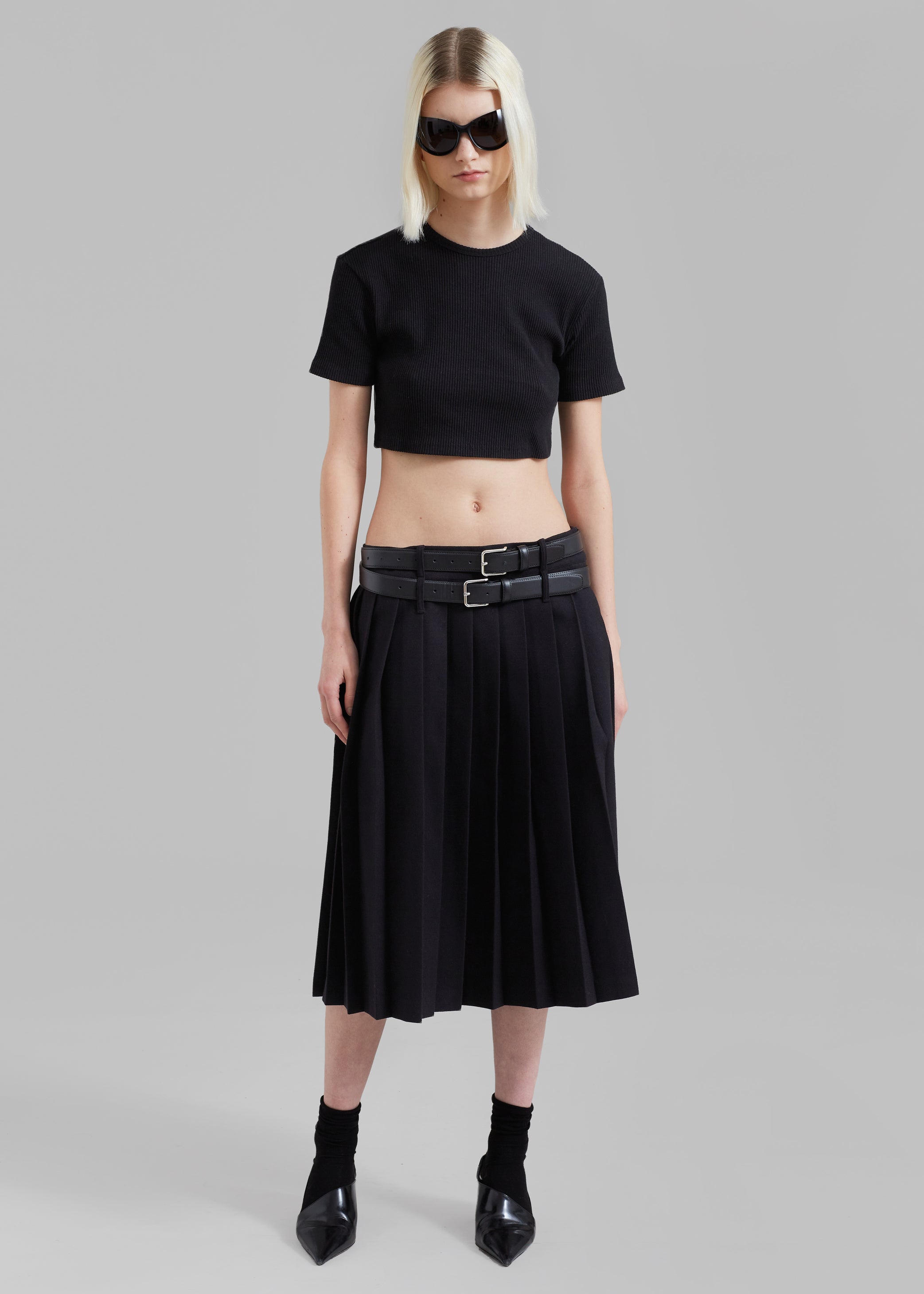 Shop the look image for Nico Cropped Tee - Black