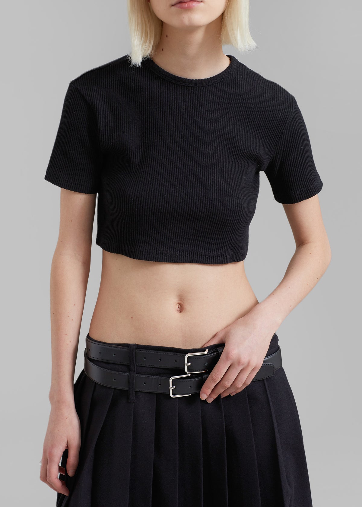 Nico Cropped Tee - Black - 3