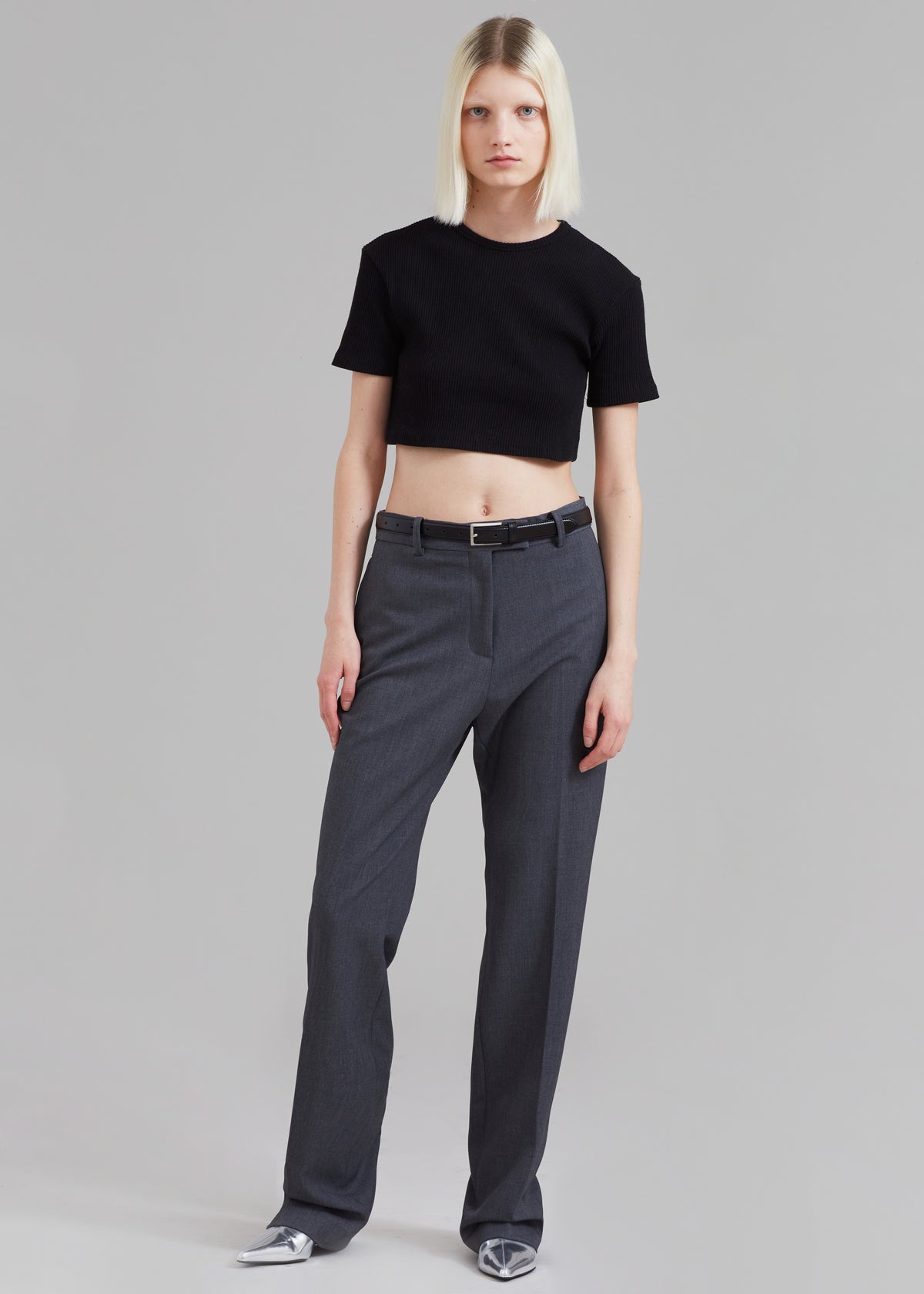 Nico Cropped Tee - Black - 2