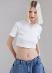 Nico Cropped Tee - White