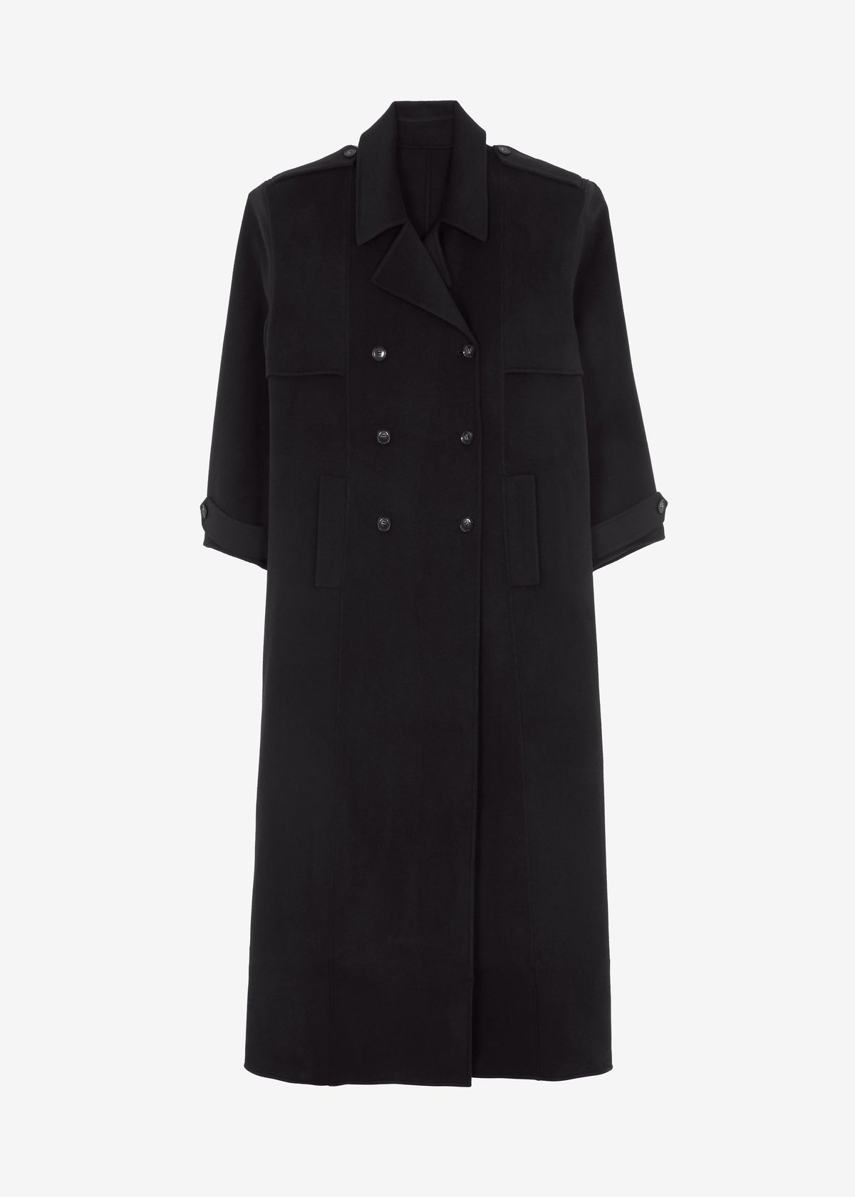 Nikola Padded Trench Coat - Black - 10