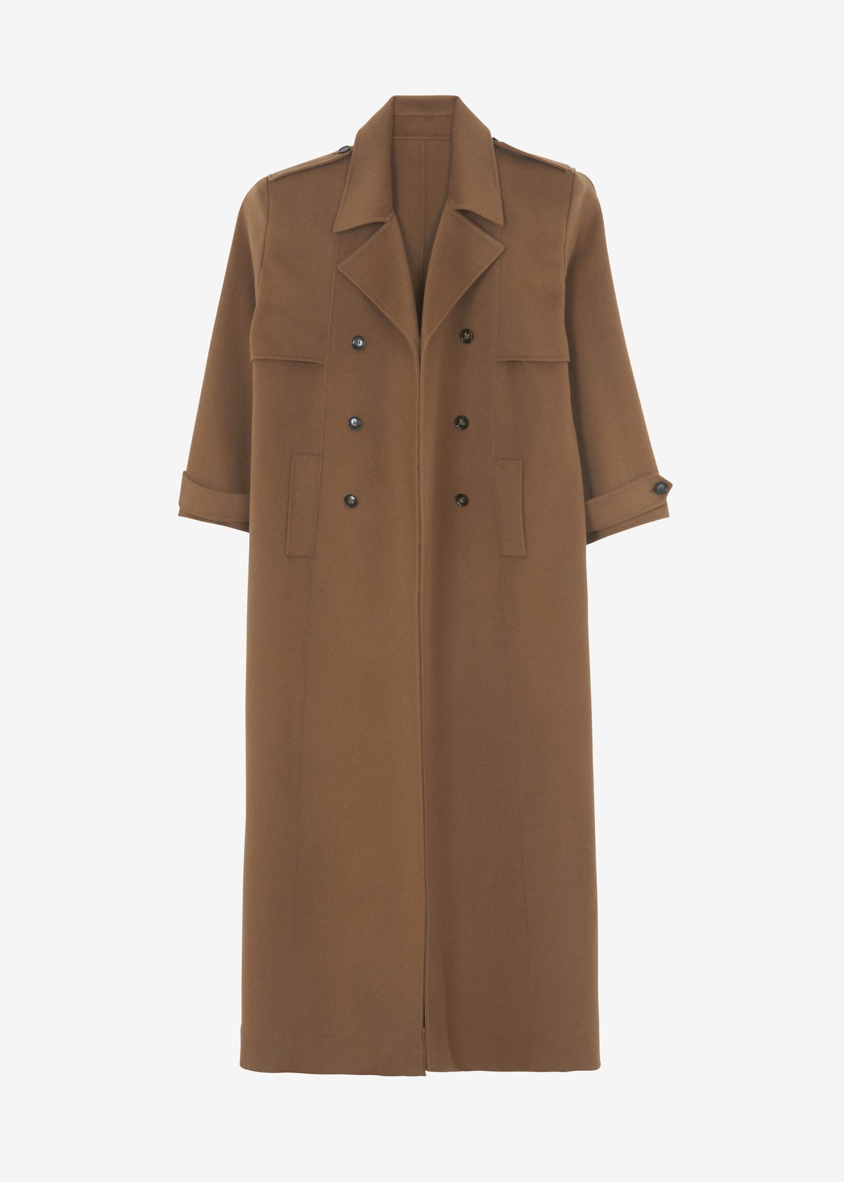 Nikola Padded Trench Coat - Camel - 12