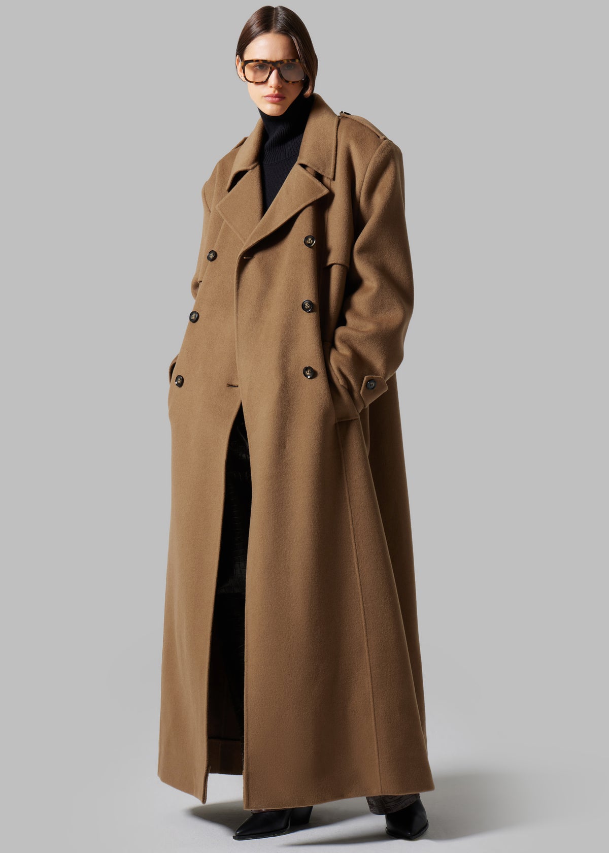 Nikola Padded Trench Coat - Camel - 9