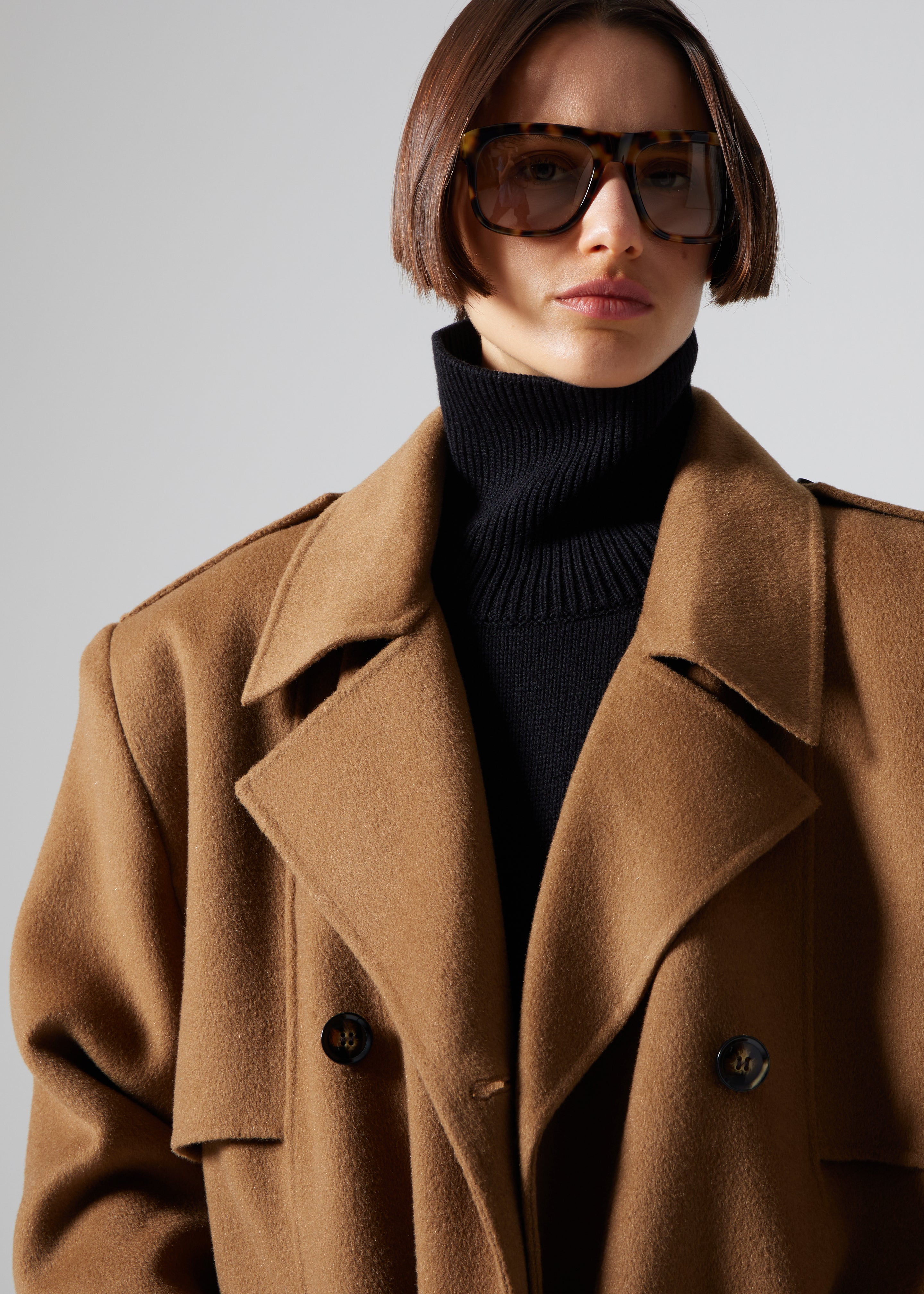 Nikola Padded Trench Coat - Camel – The Frankie Shop