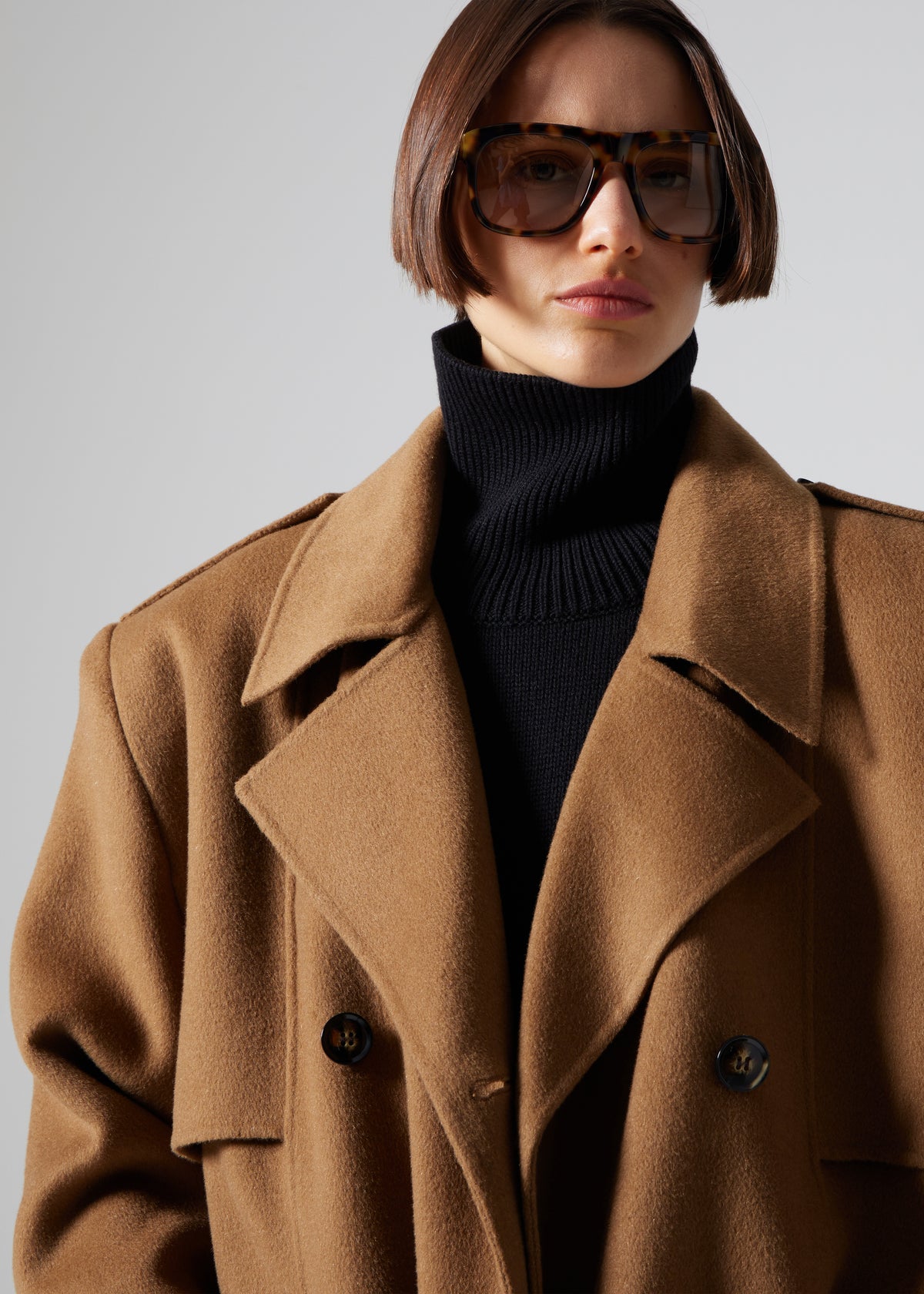 Nikola Padded Trench Coat - Camel - 10
