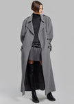 Nikola Padded Trench Coat - Grey