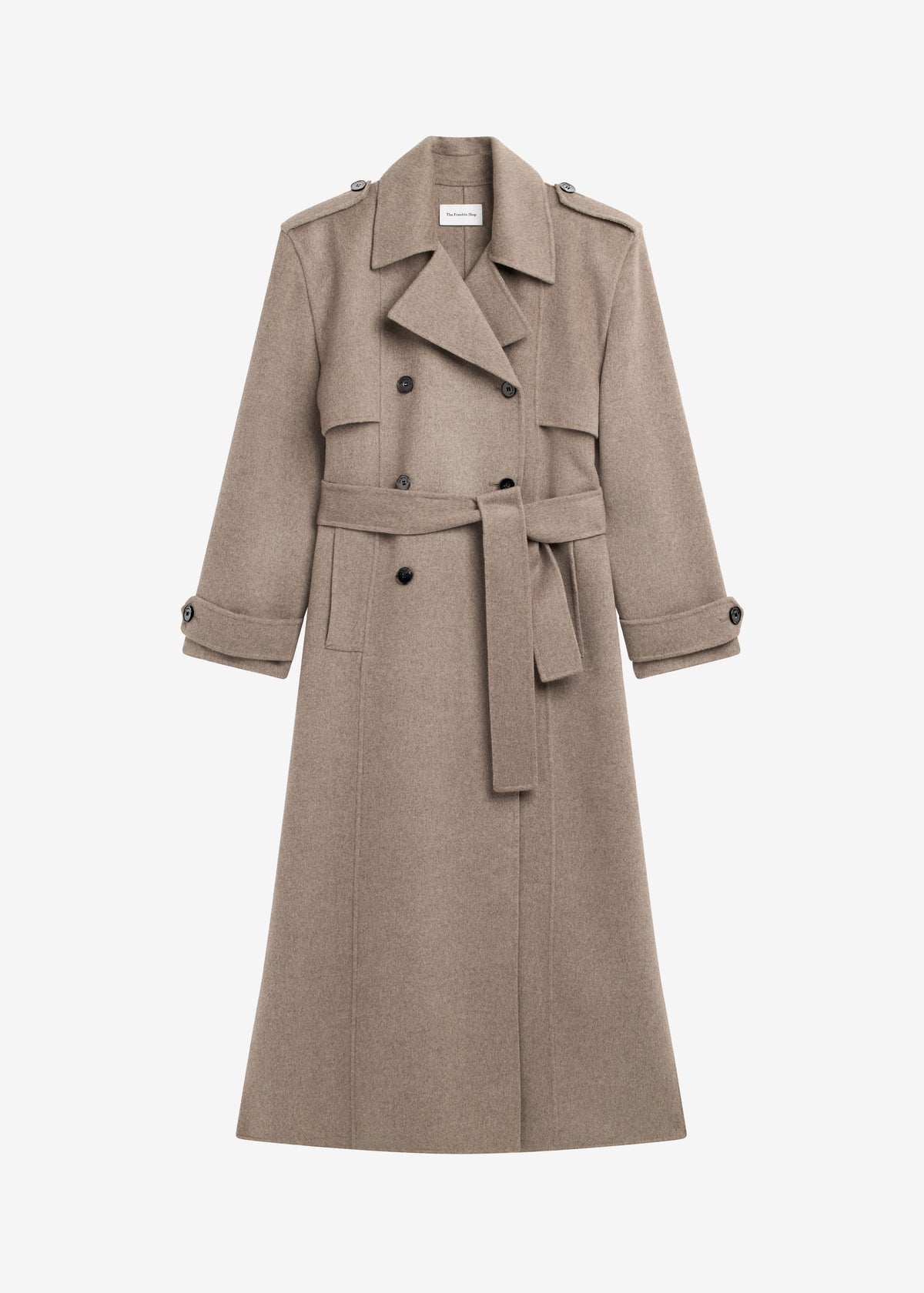 Nikola Padded Trench Coat - Taupe Melange - 7