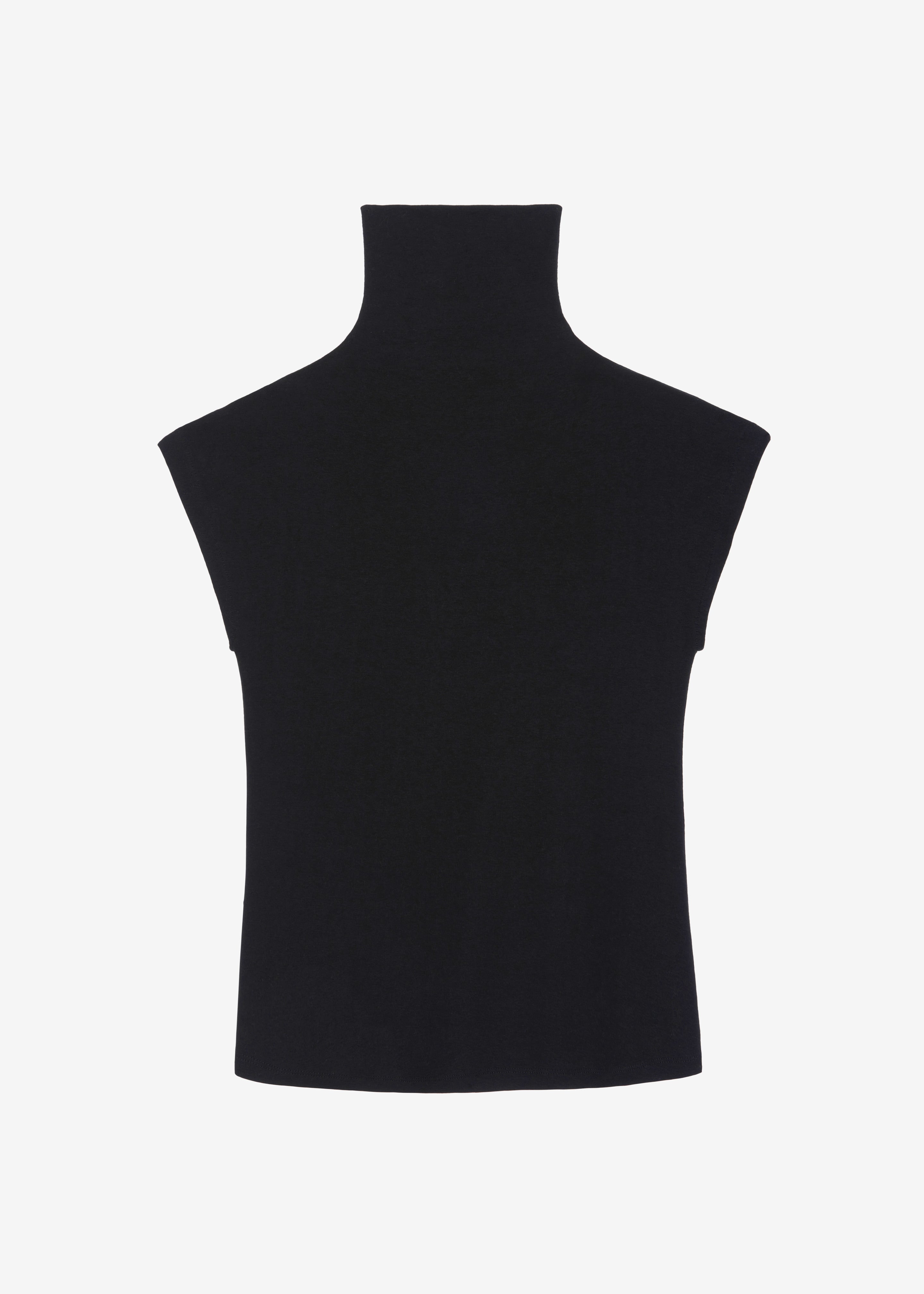 Nile Turtleneck Top - Black - 6