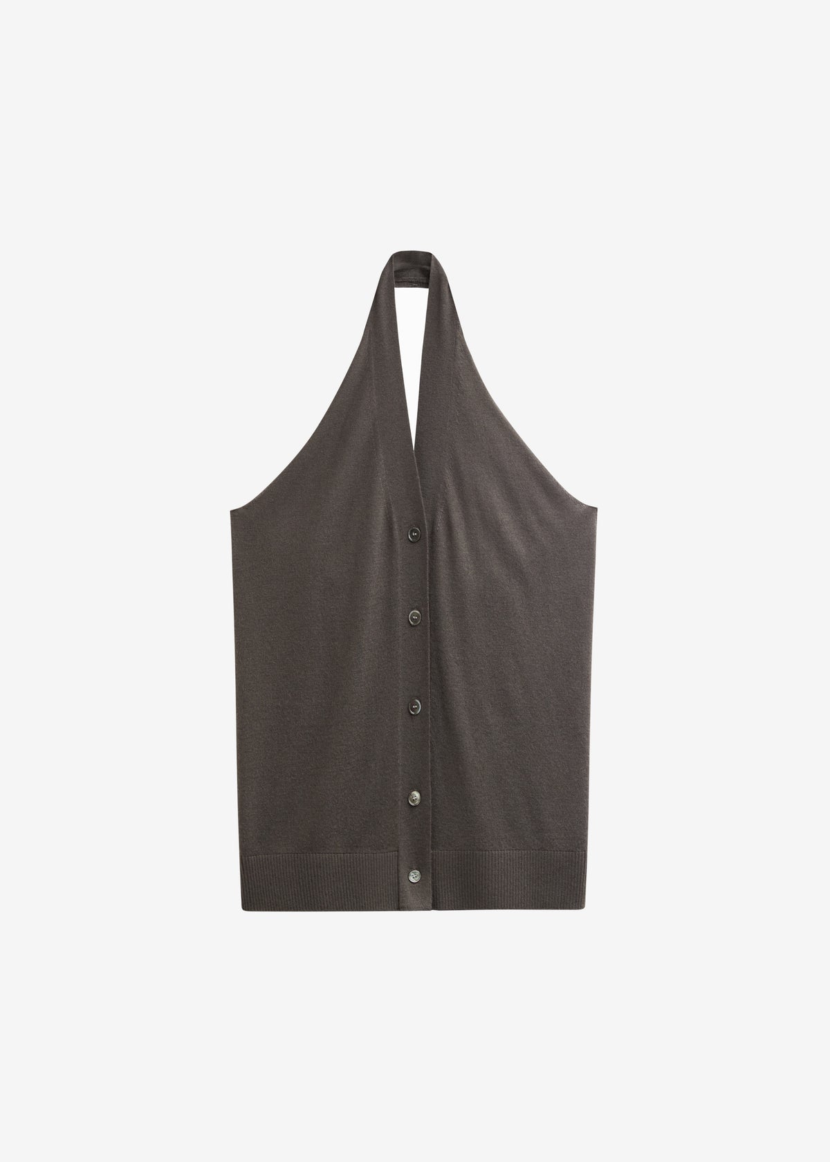 Nimi Knit Halter Top - Charcoal - 7