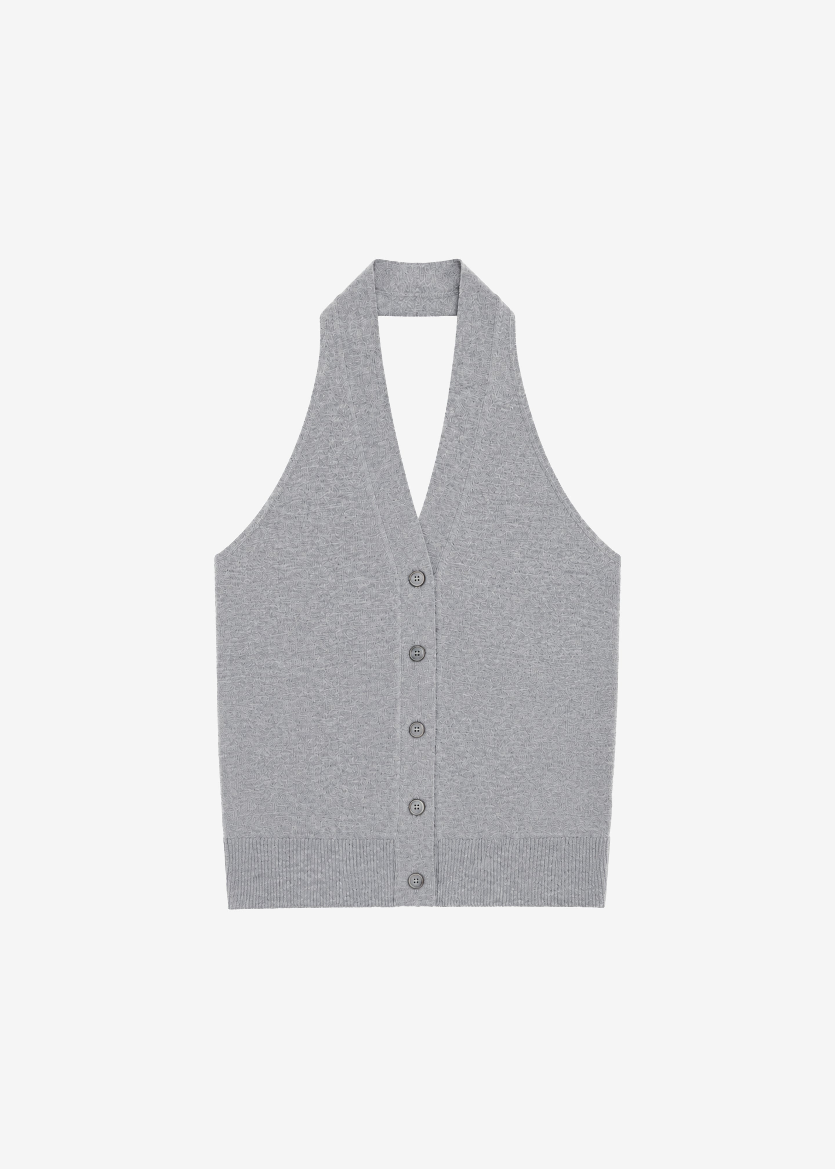 Nimi Knit Halter Top - Grey – The Frankie Shop