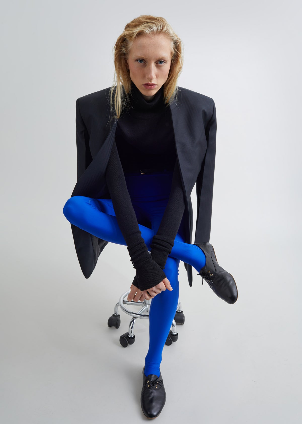 Ninetta Jersey Tights - Cobalt