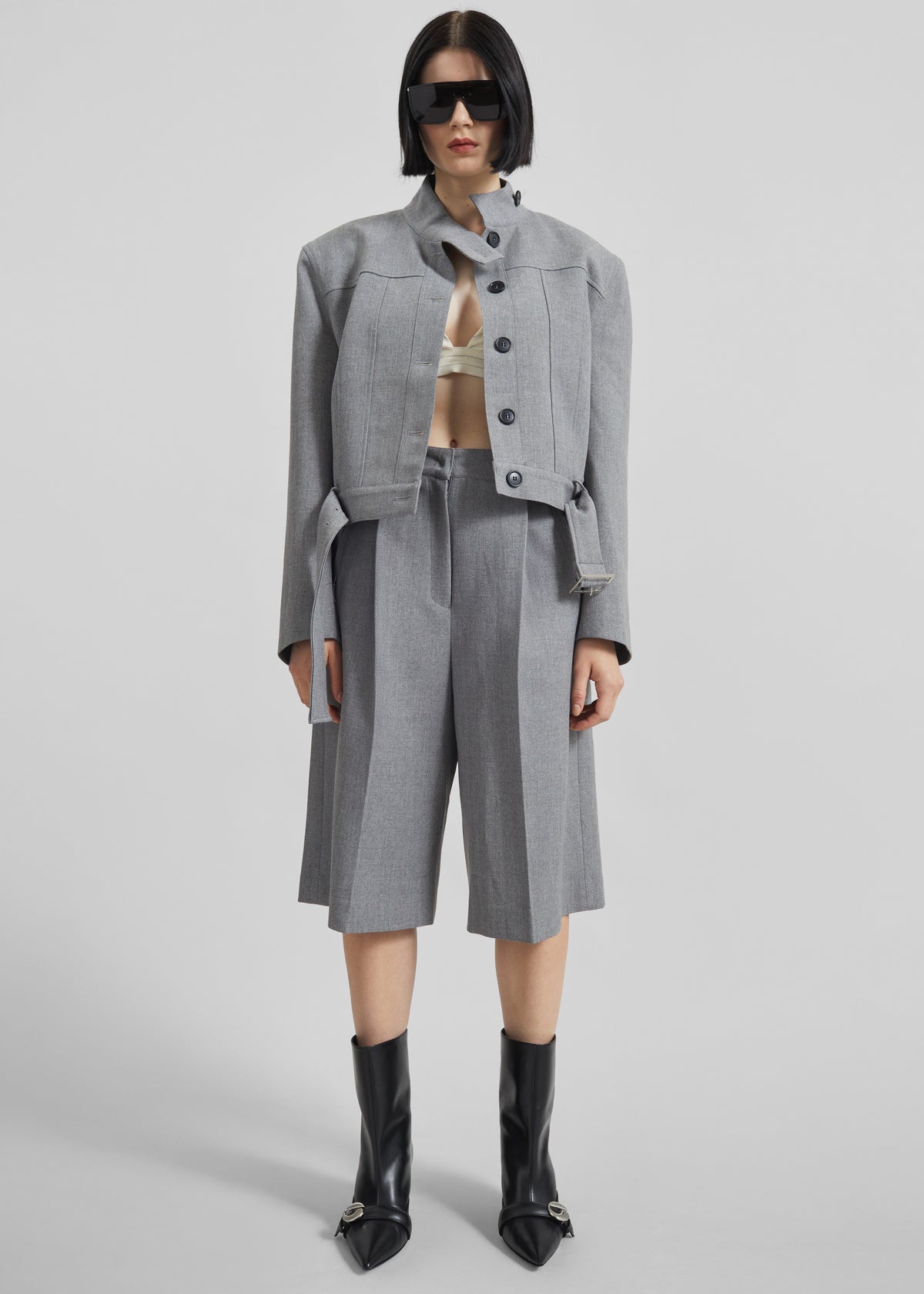 Ninove Bermuda Shorts - Grey - 7