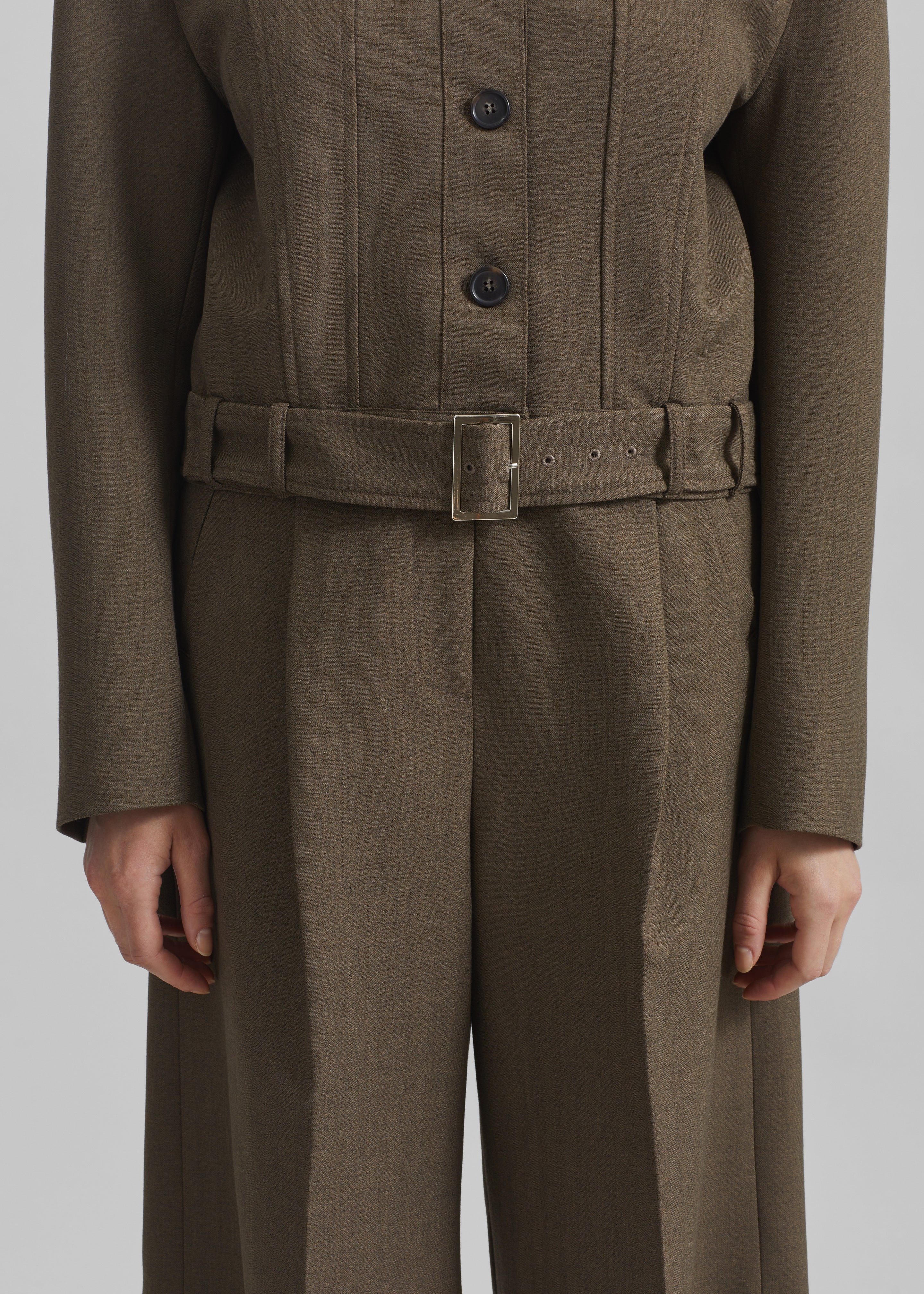 Ninove Bermuda Shorts - Olive Brown - 4