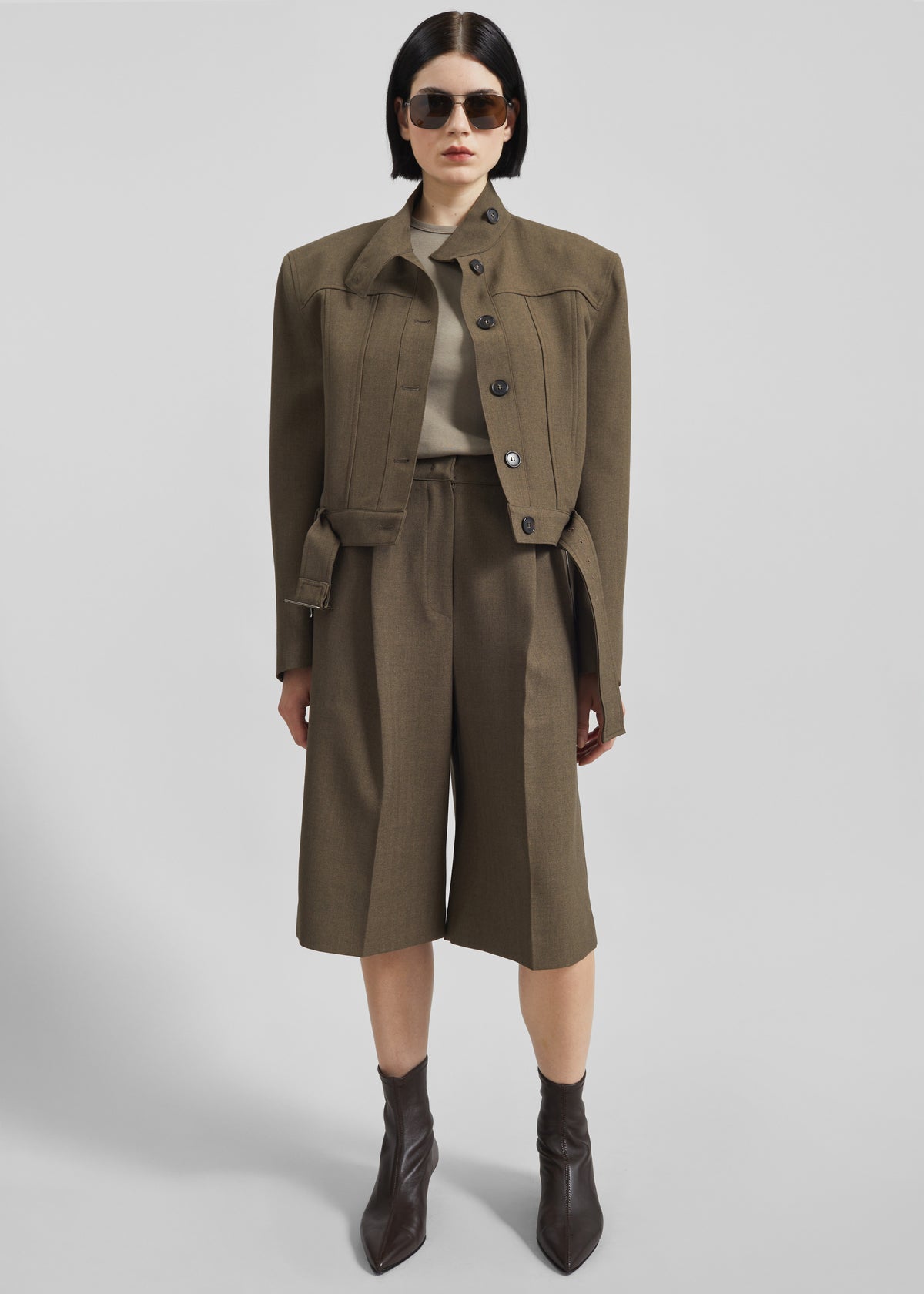 Ninove Bermuda Shorts - Olive Brown - 3