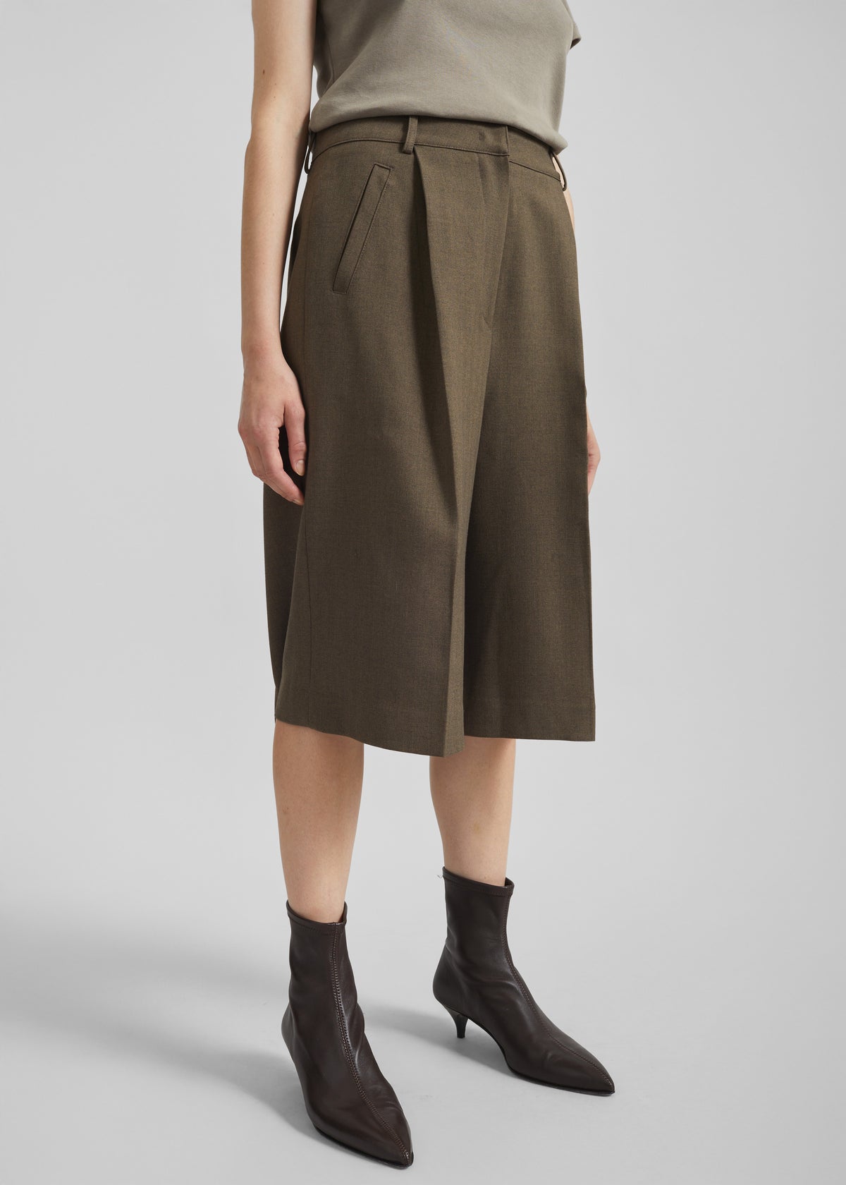 Ninove Bermuda Shorts - Olive Brown - 5