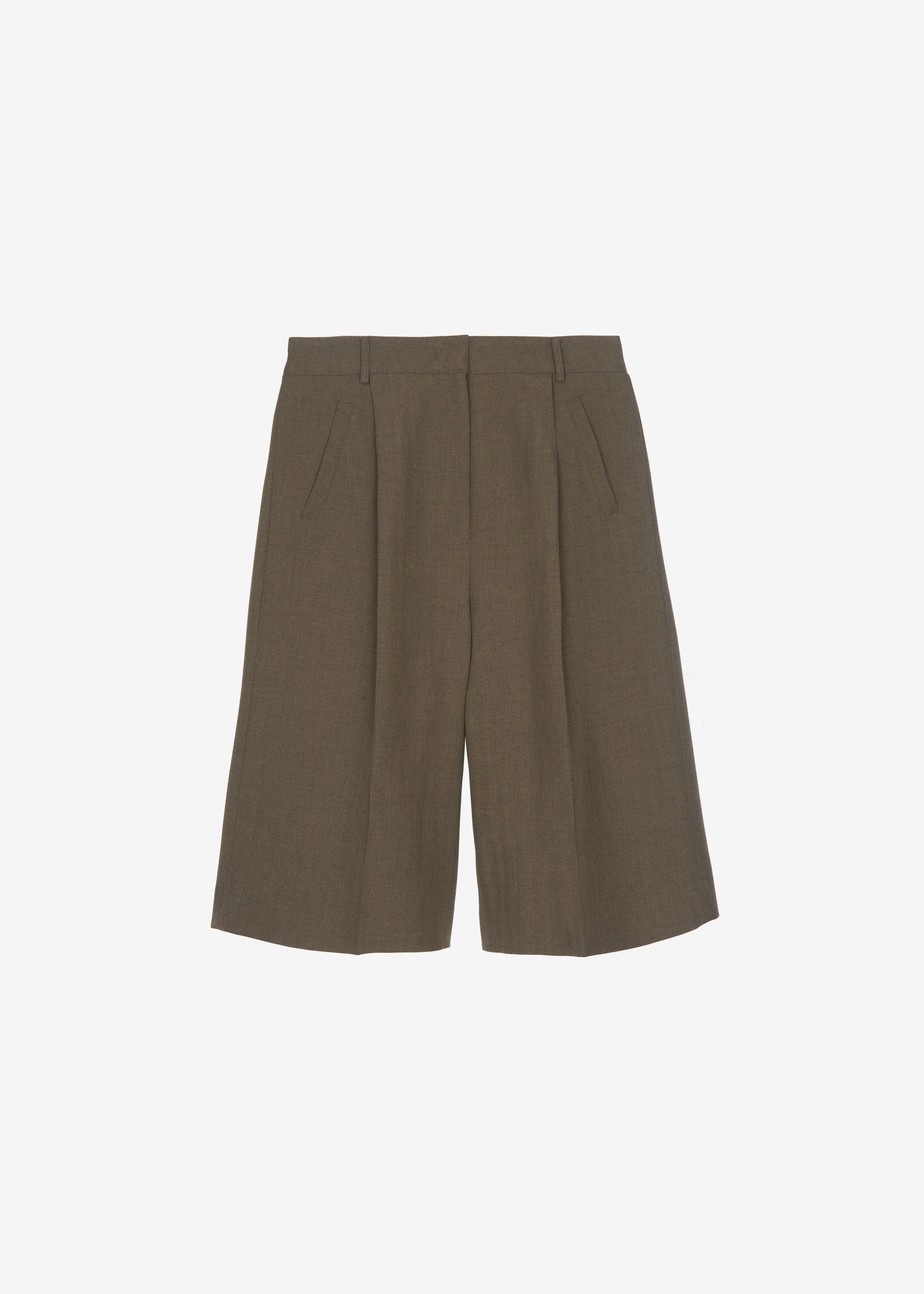 Ninove Bermuda Shorts - Olive Brown - 9