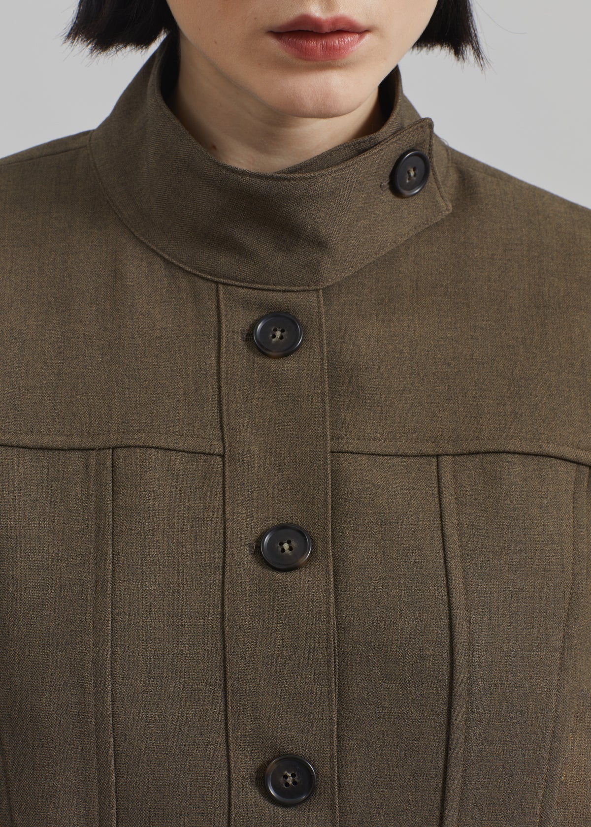 Ninove Padded Jacket - Olive Brown - 4