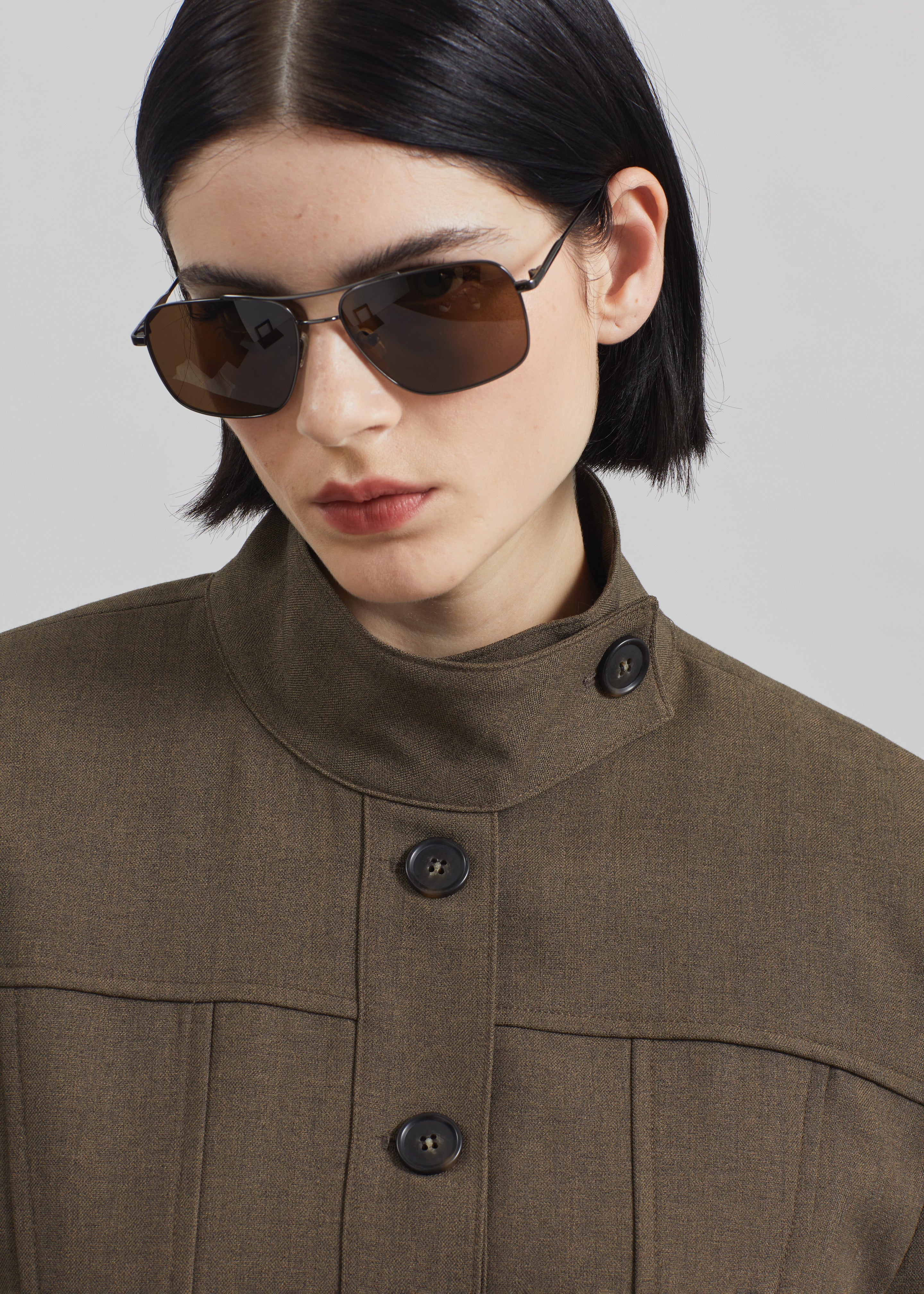 Ninove Padded Jacket - Olive Brown - 3