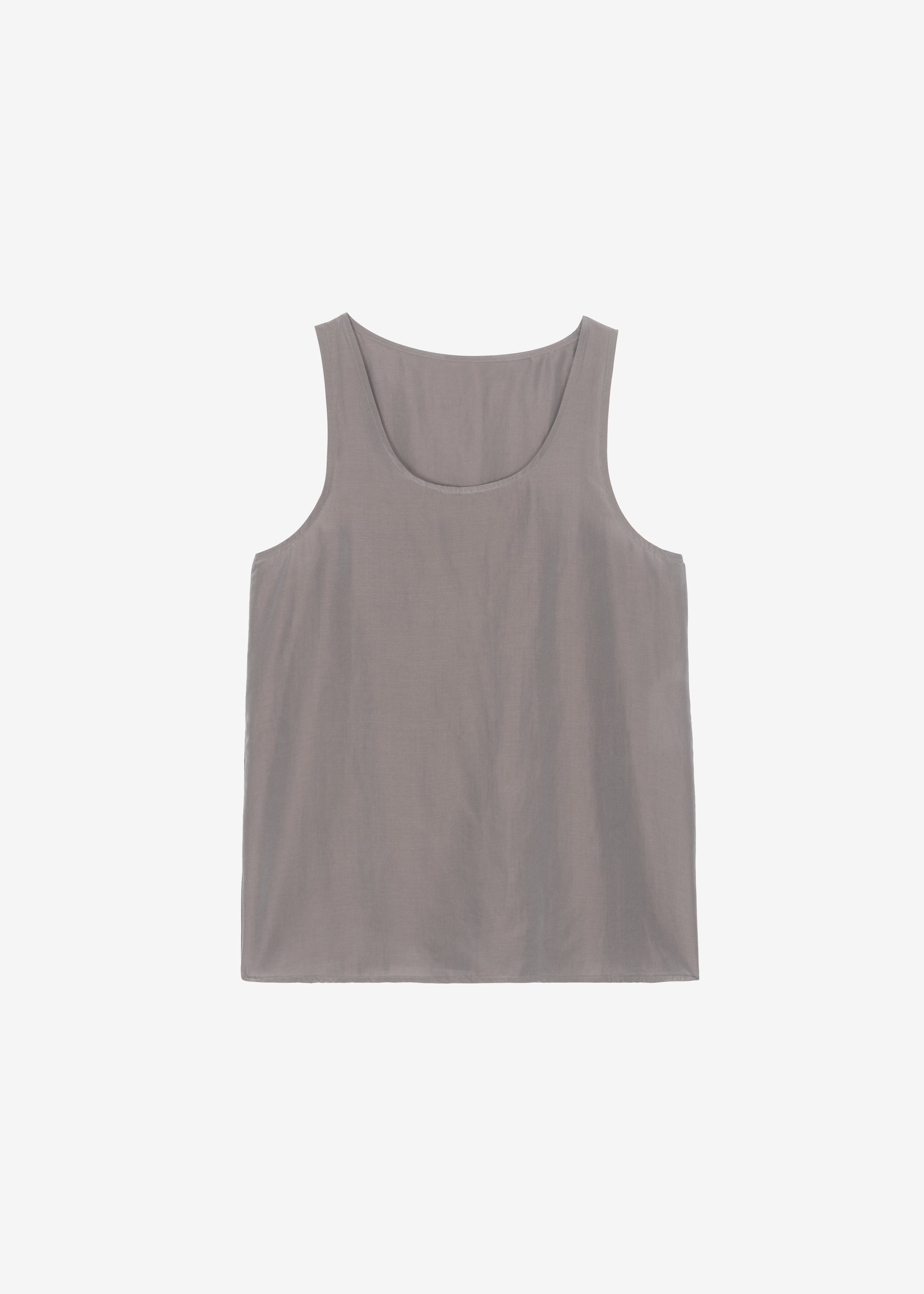 Nivee Lustrous Boxy Tank - Dark Taupe – The Frankie Shop