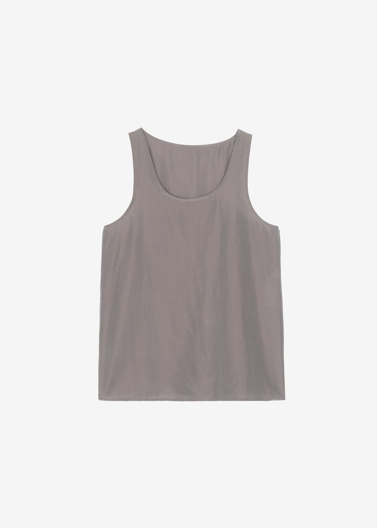 Nivee Lustrous Boxy Tank - Dark Taupe - 10
