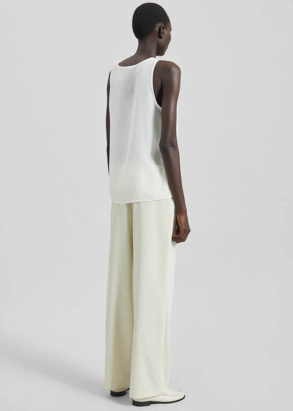 Nivee Lustrous Boxy Tank - Ivory - 7